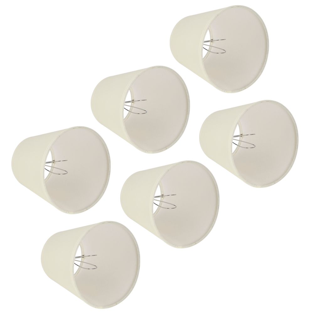 6PCS CreamColoured Fabric Cloth Lamp Shade Replacement for E14 Wall Lamp view 8
