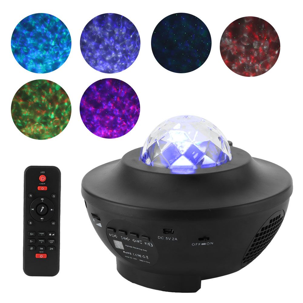 RGB Star Projection Lamp Bluetooth USB Voice Control Music Player LED Night view 7