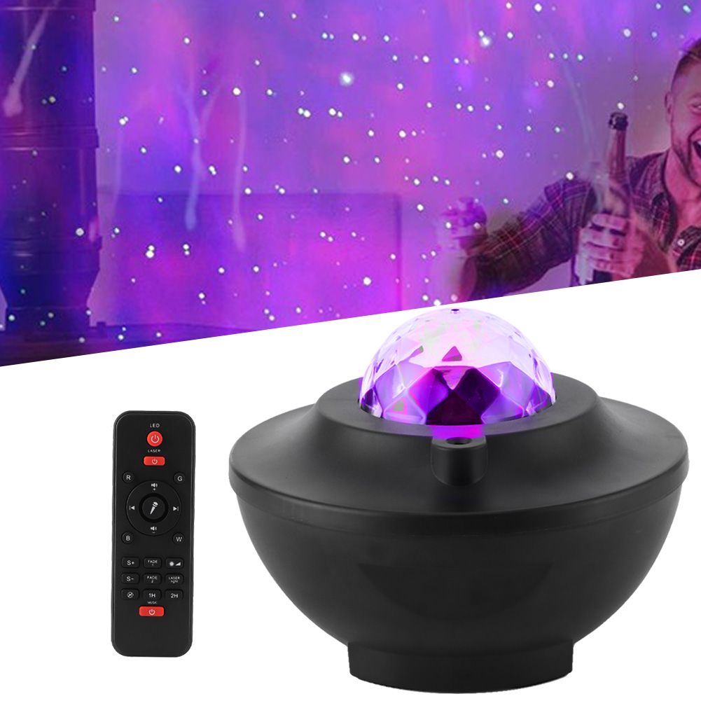 RGB Star Projection Lamp Bluetooth USB Voice Control Music Player LED Night view 9