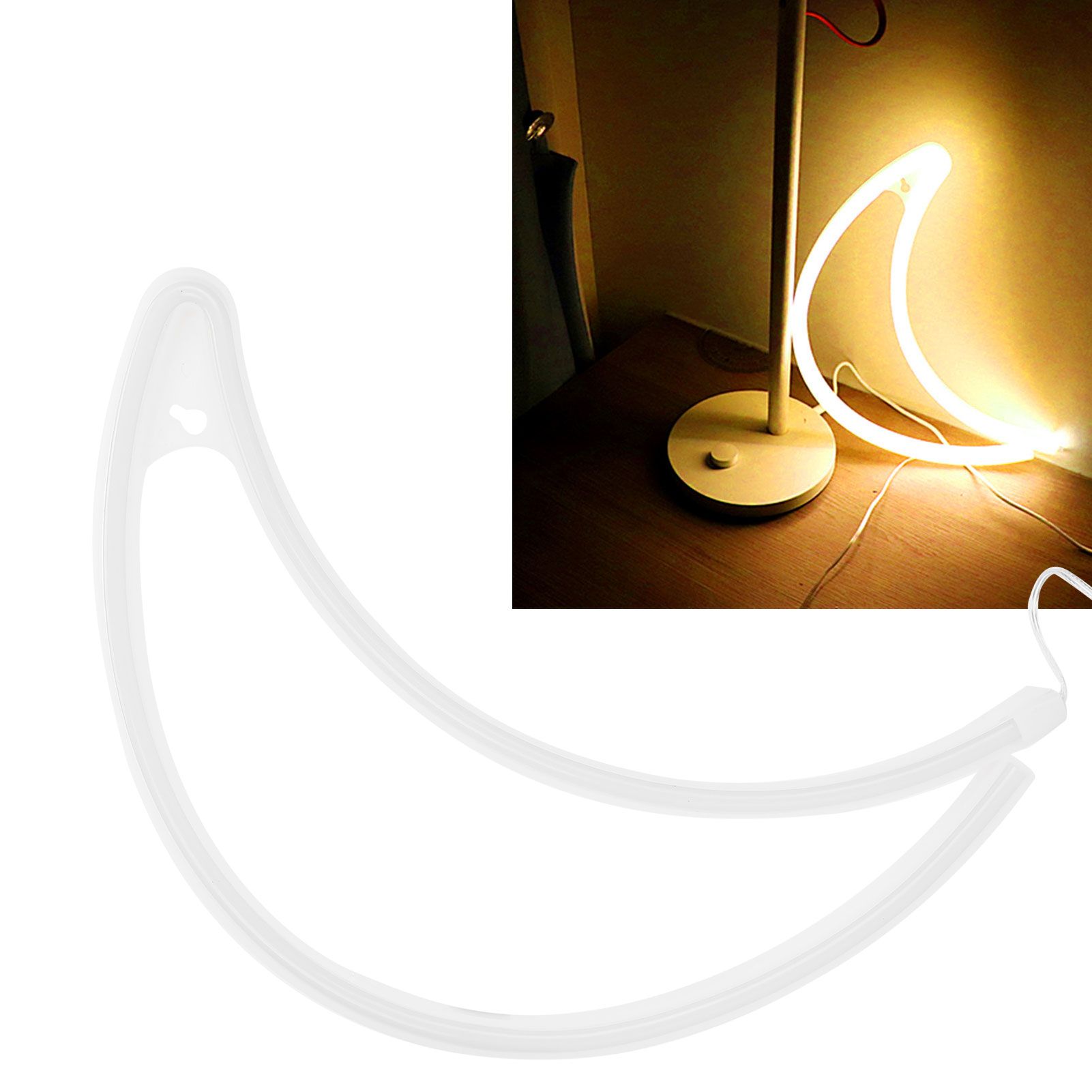 Moon shape Neon Light LED Decorative Lights for Home Party Dormitory Bar view 10