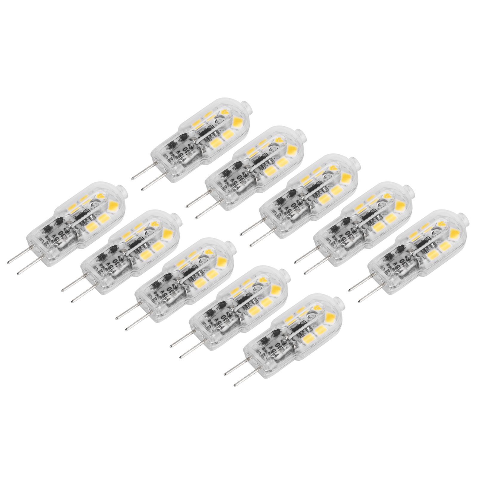 10Pcs Bi Pin Bulbs 12LED 1.2W G4 LED Bulb for Ceiling Lamp Wall Light Desk view 4