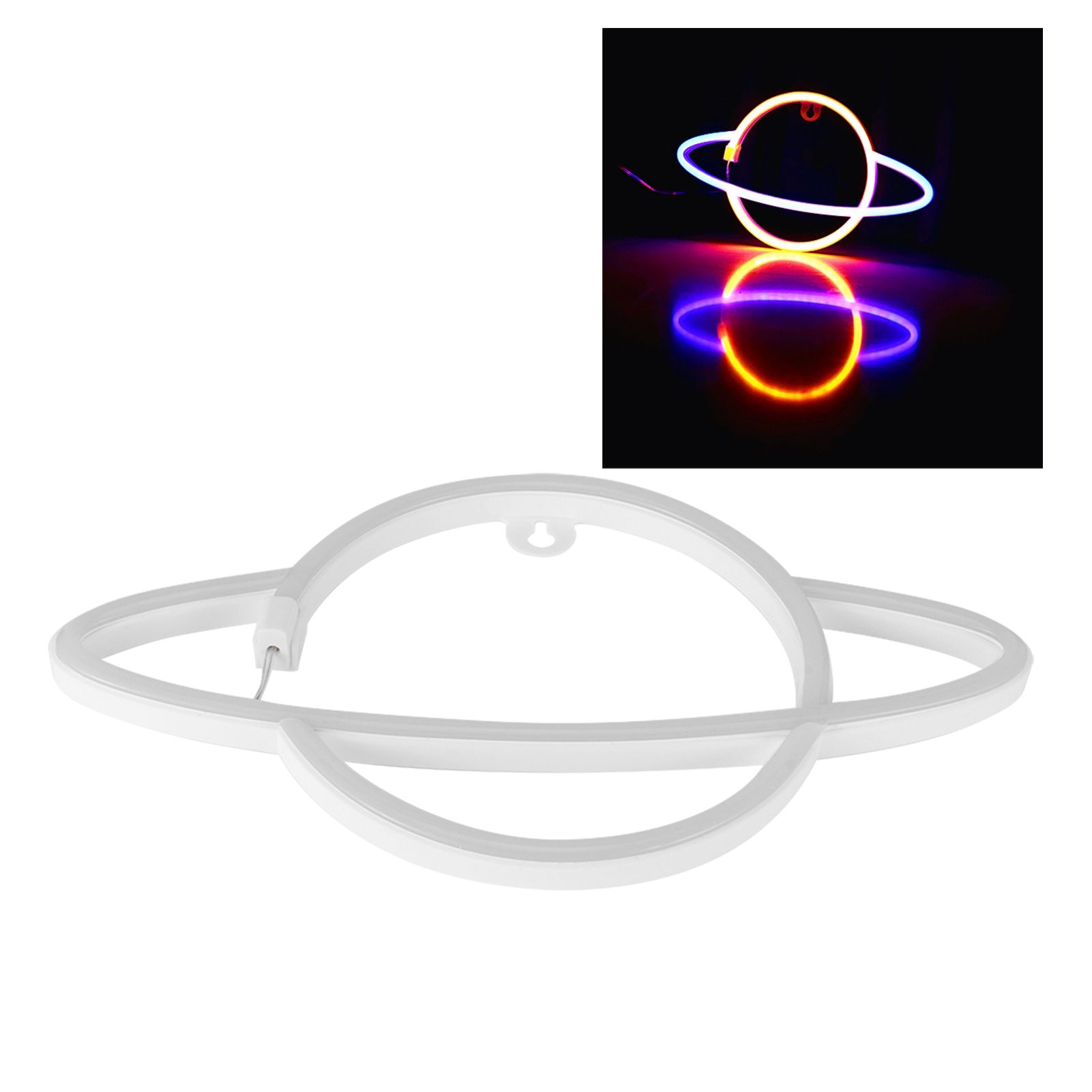 Neon Light Planet Shaped LED Lamp Ornament for Dormitory Bedroom Party view 9