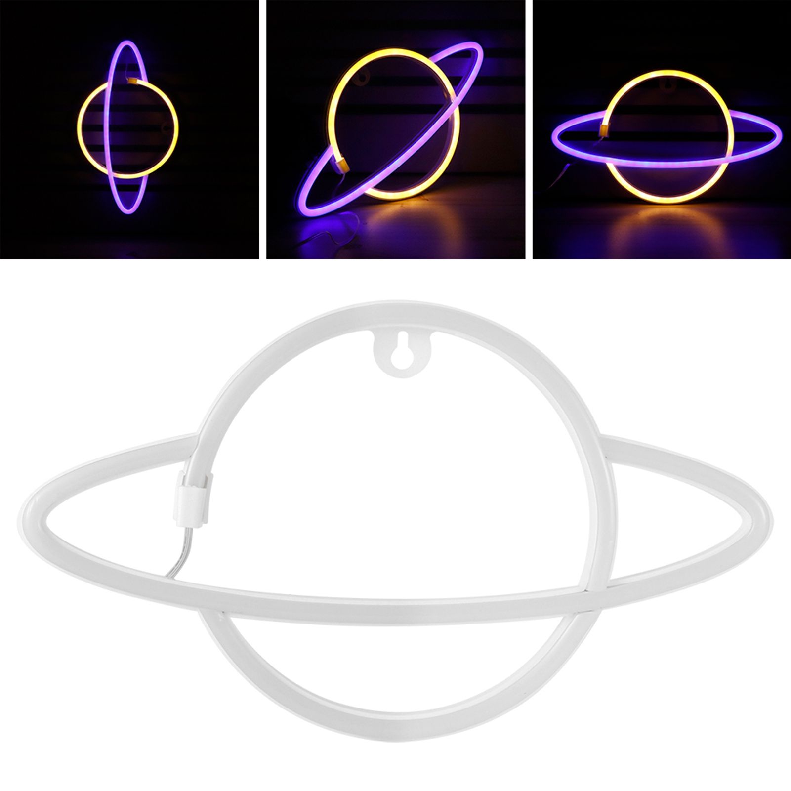 Neon Light Planet Shaped LED Lamp Ornament for Dormitory Bedroom Party view 10