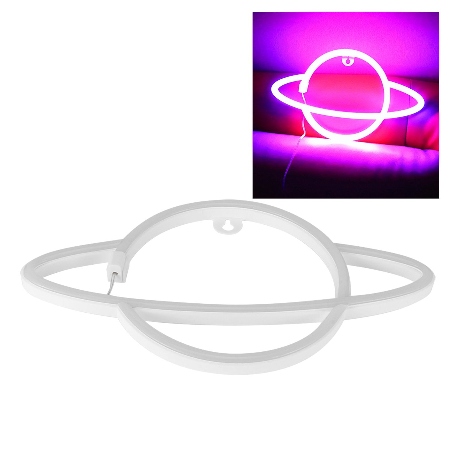 Neon Light Planet Shaped LED Lamp Ornament for Dormitory Bedroom Party view 9