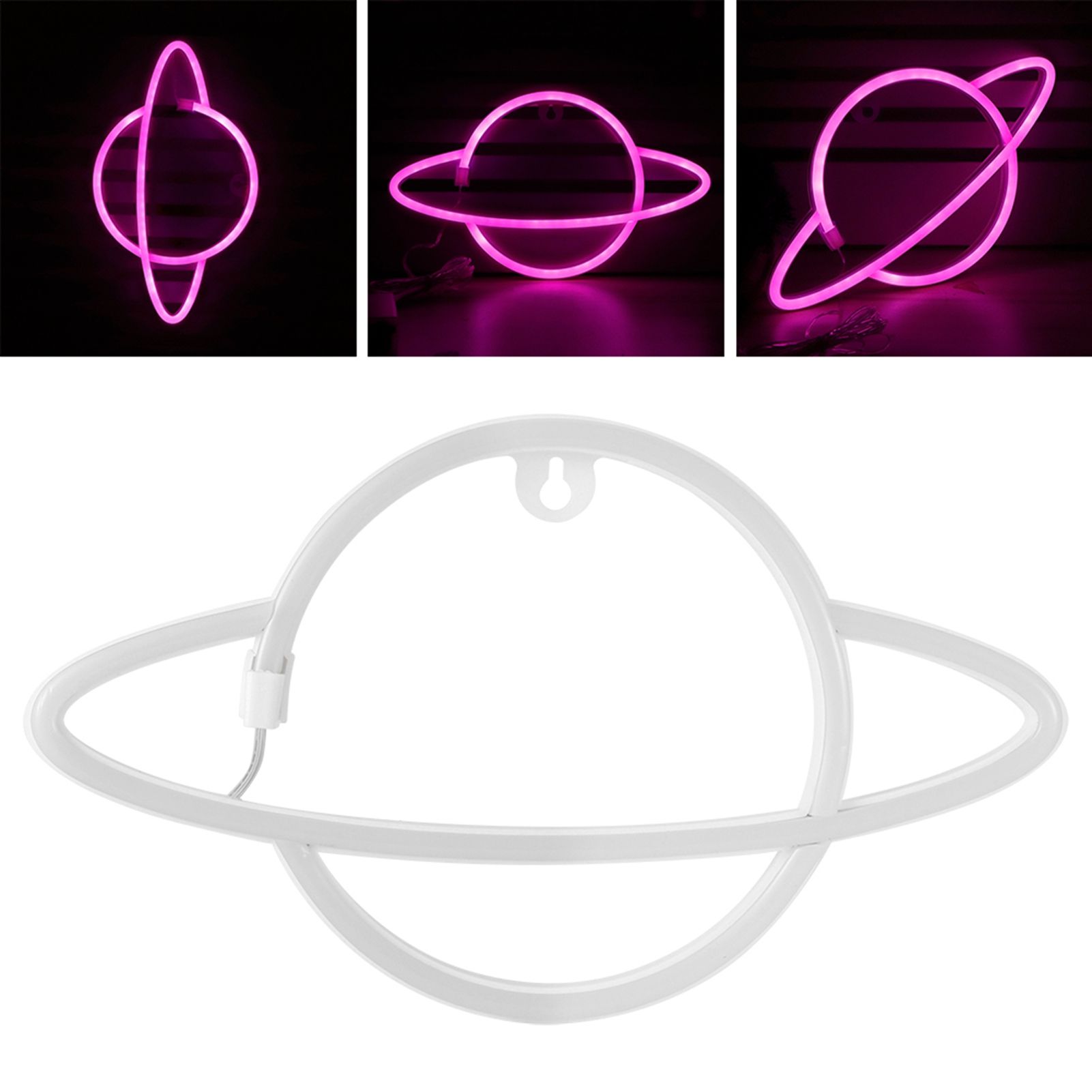 Neon Light Planet Shaped LED Lamp Ornament for Dormitory Bedroom Party view 10