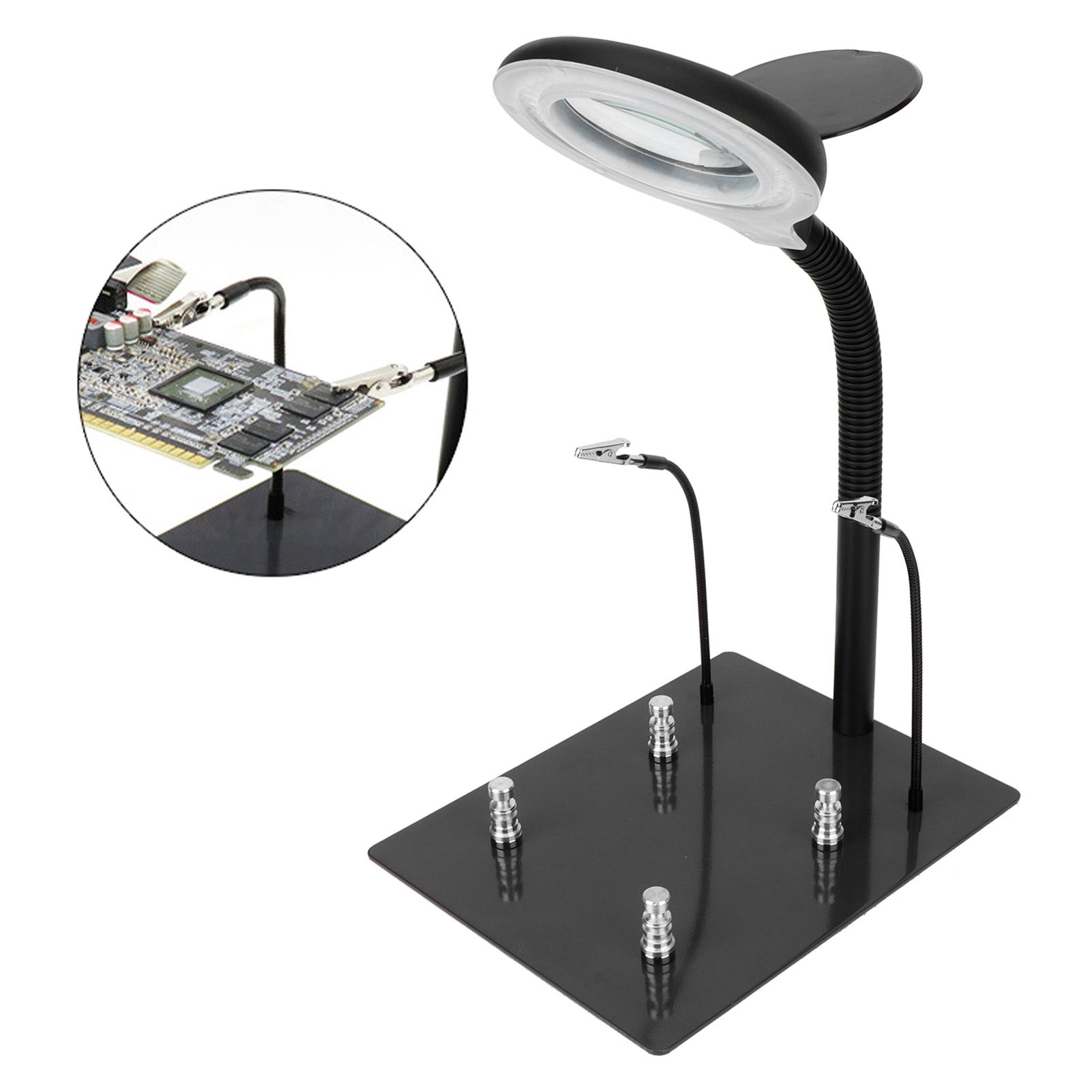 40LED 15X Magnifying Lamp with Adjustable Hose for Jewelery Identification view 9