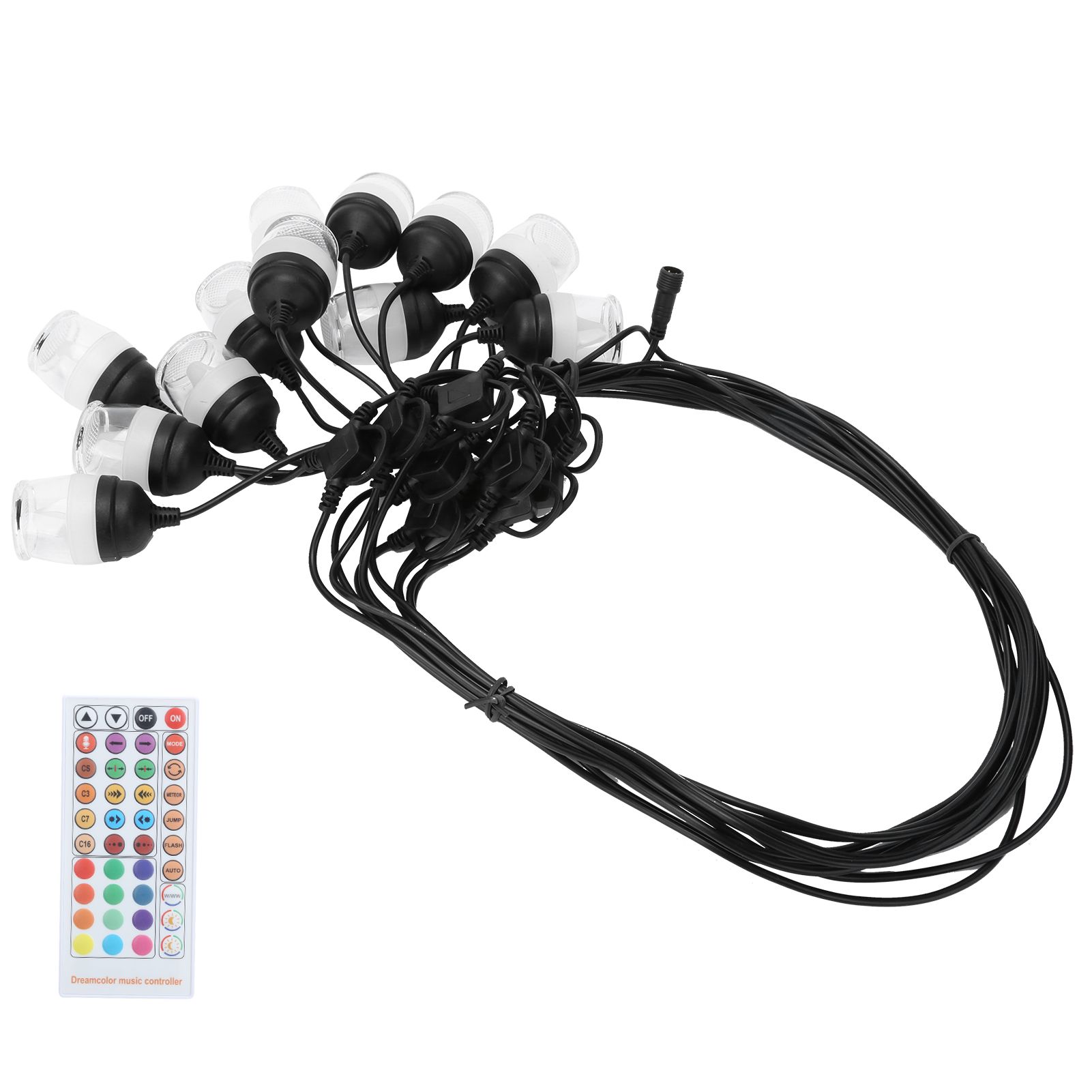 Outdoor Waterproof String Lights RGB Colorful Lights with RF IR Remote Control view 3