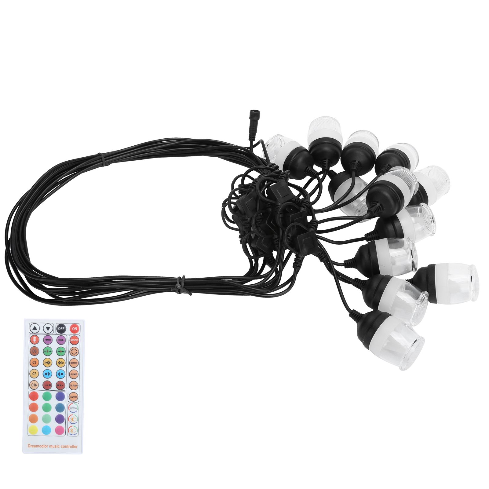 Outdoor Waterproof String Lights RGB Colorful Lights with RF IR Remote Control view 5