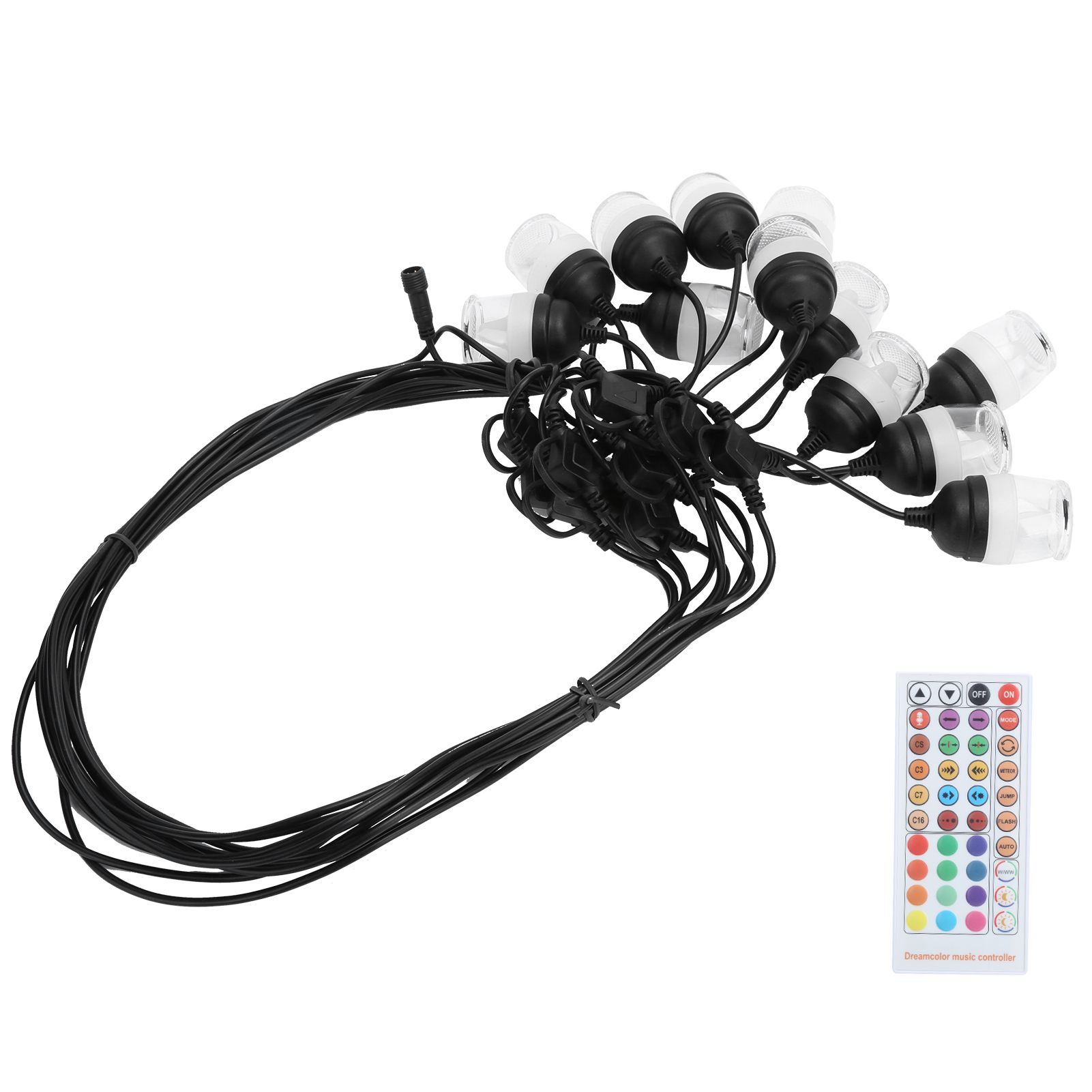 Outdoor Waterproof String Lights RGB Colorful Lights with RF IR Remote Control view 6