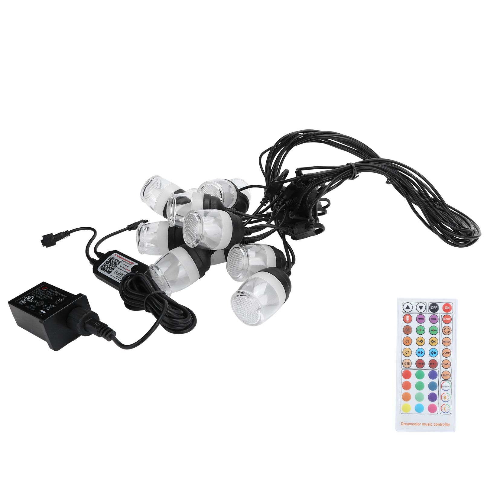 Outdoor Waterproof String Lights RGB Colorful Lights with RF IR Remote Control view 7