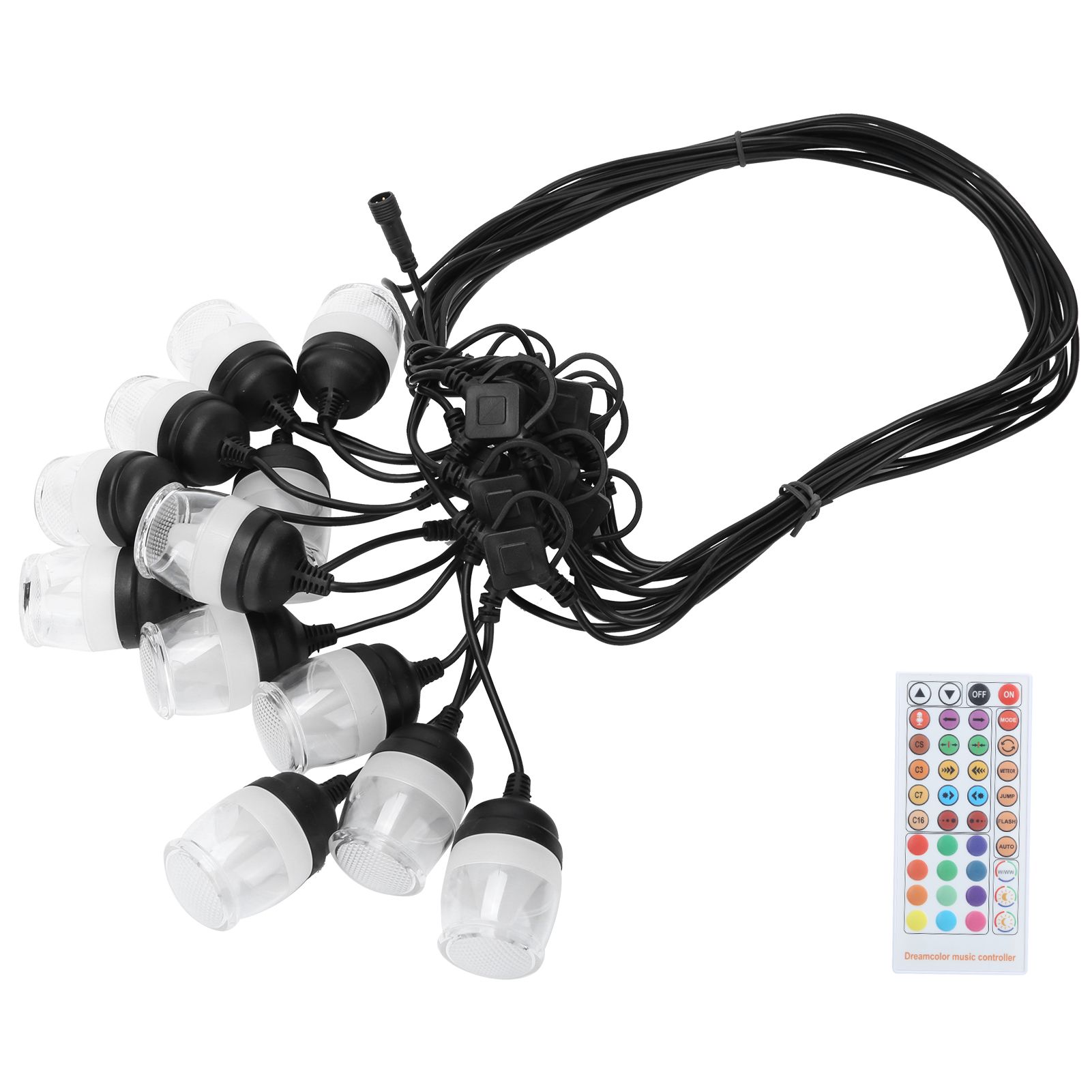 Outdoor Waterproof String Lights RGB Colorful Lights with RF IR Remote Control view 8