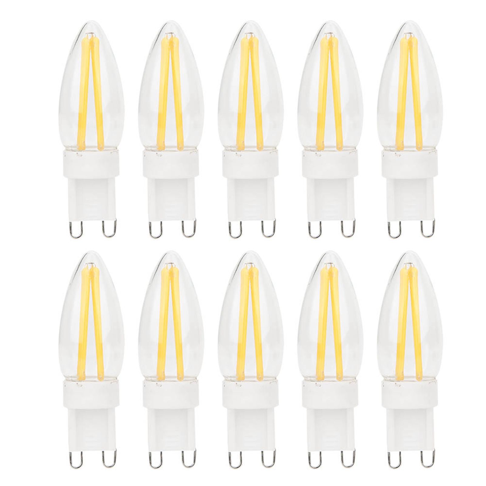 10Pcs G9 LED Bulb 3W Warm White Light Lamp Bi Pin Base Bulb Chandelier view 2