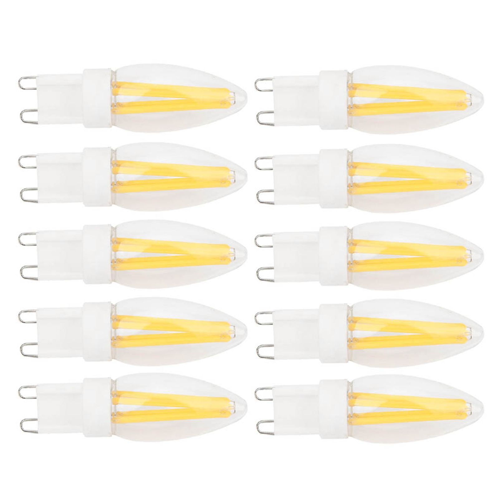 10Pcs G9 LED Bulb 3W Warm White Light Lamp Bi Pin Base Bulb Chandelier view 3