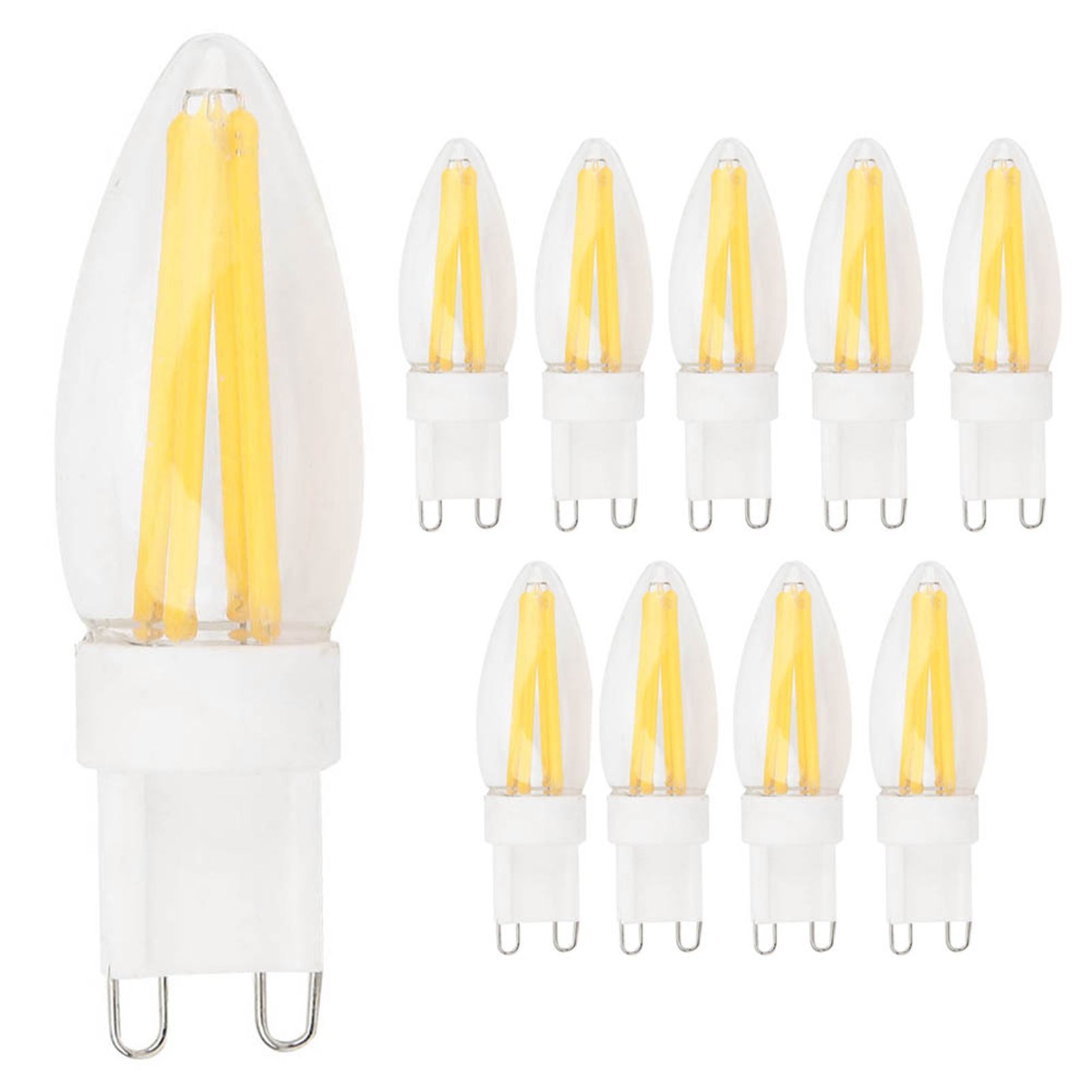 10Pcs G9 LED Bulb 3W Warm White Light Lamp Bi Pin Base Bulb Chandelier view 4