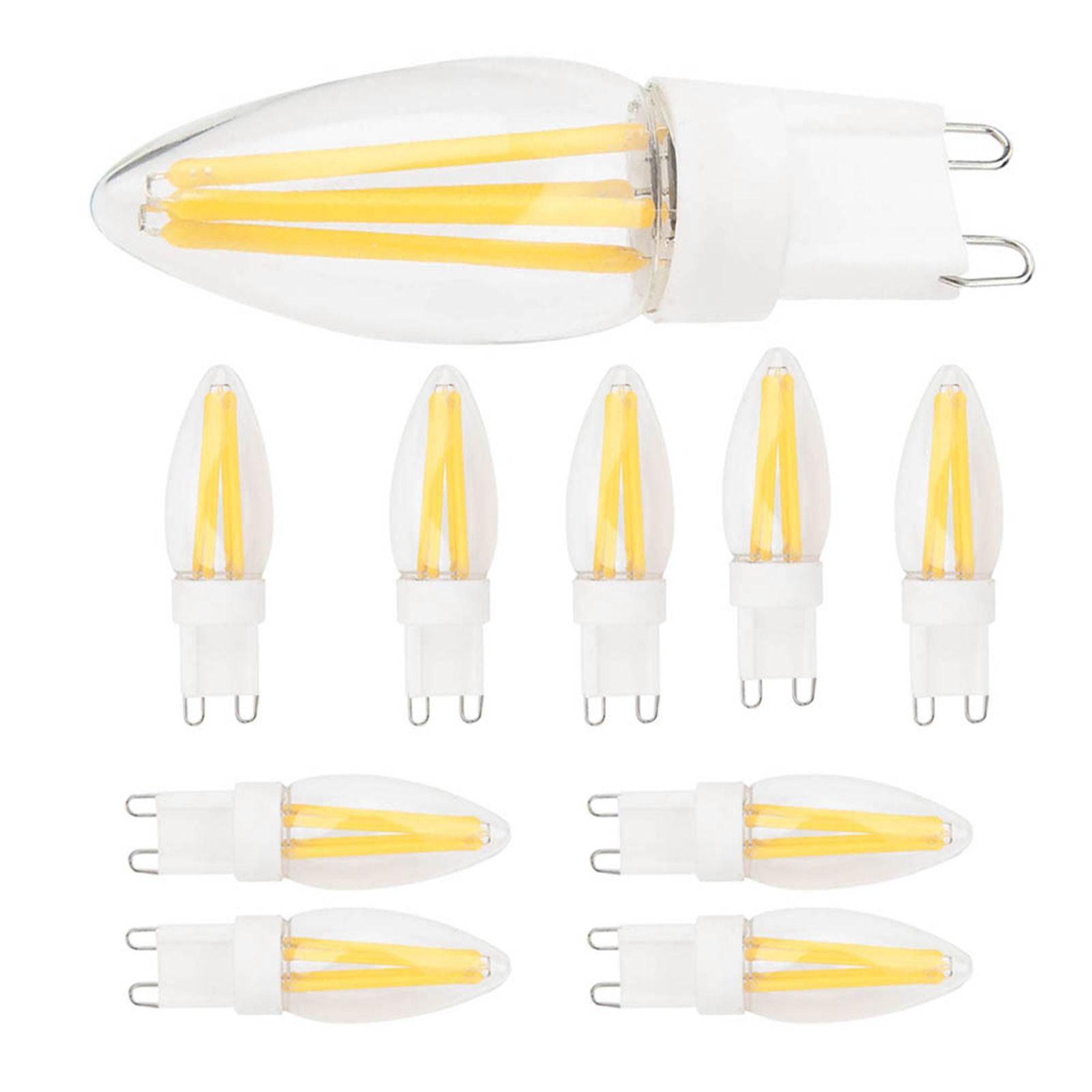 10Pcs G9 LED Bulb 3W Warm White Light Lamp Bi Pin Base Bulb Chandelier view 5
