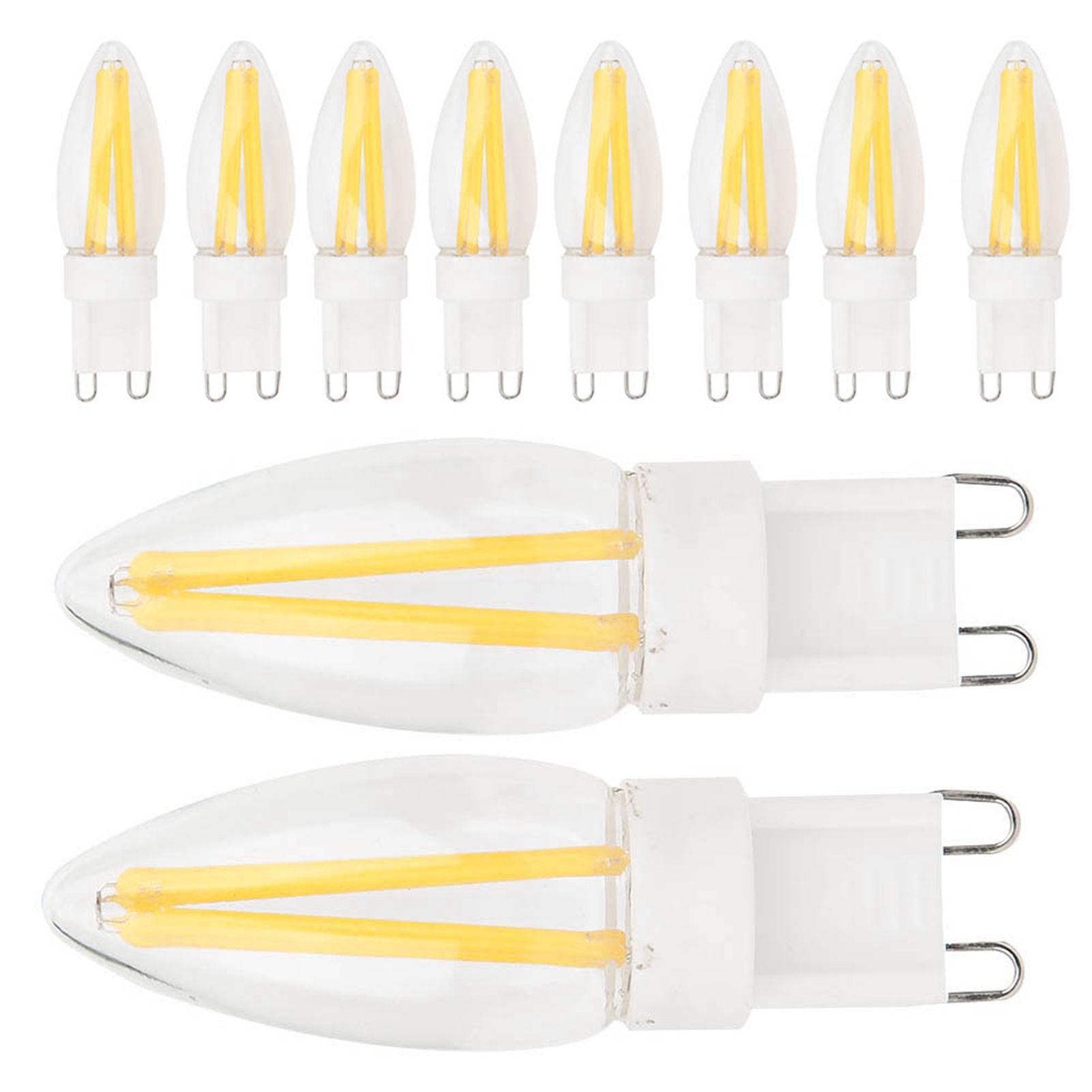 10Pcs G9 LED Bulb 3W Warm White Light Lamp Bi Pin Base Bulb Chandelier view 6