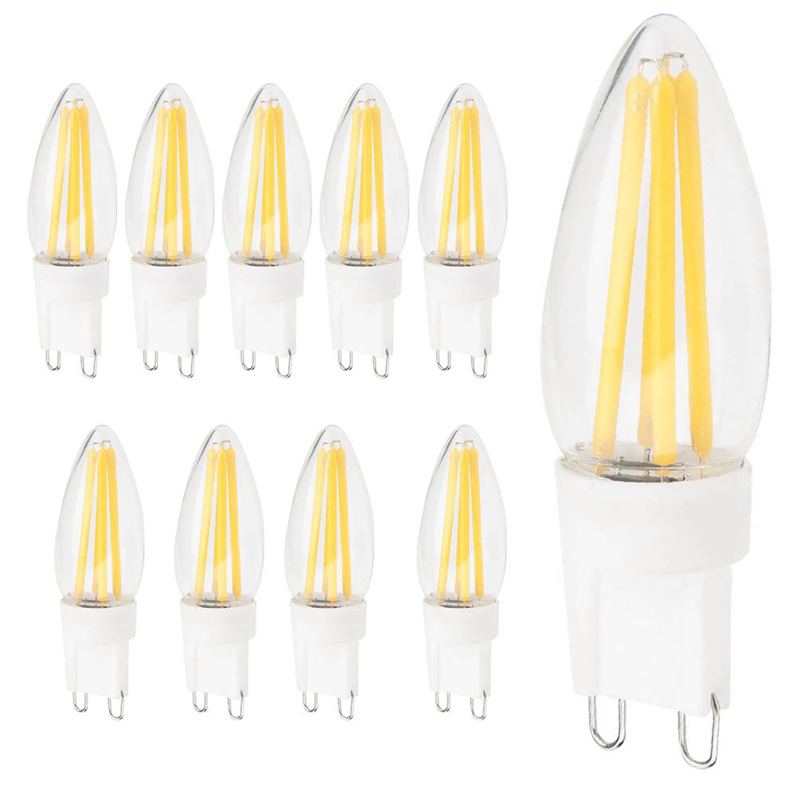 10Pcs G9 LED Bulb 3W Warm White Light Lamp Bi Pin Base Bulb Chandelier view 7