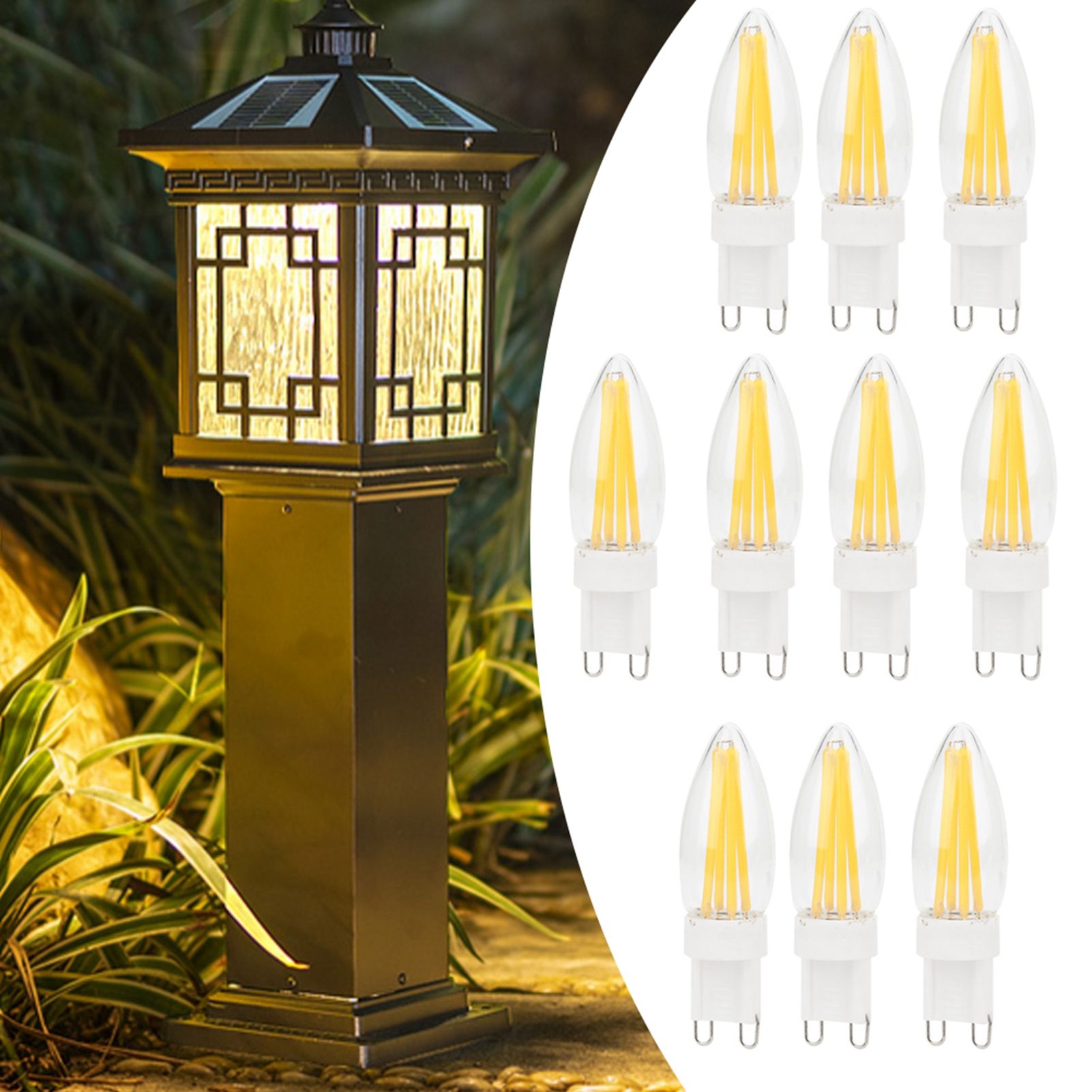 10Pcs G9 LED Bulb 3W Warm White Light Lamp Bi Pin Base Bulb Chandelier view 10