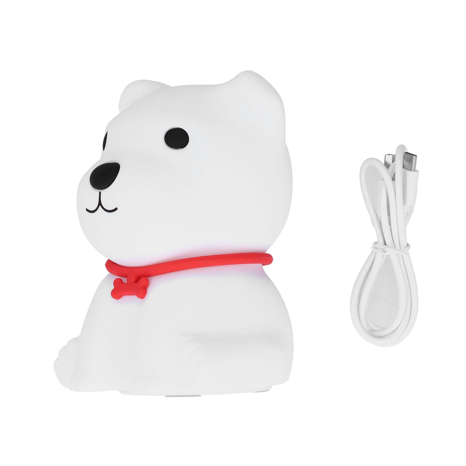 Cute Dog Shaped Silicone Small Night Light USB Bedside Lamp 1.5W for Bedroom view 10