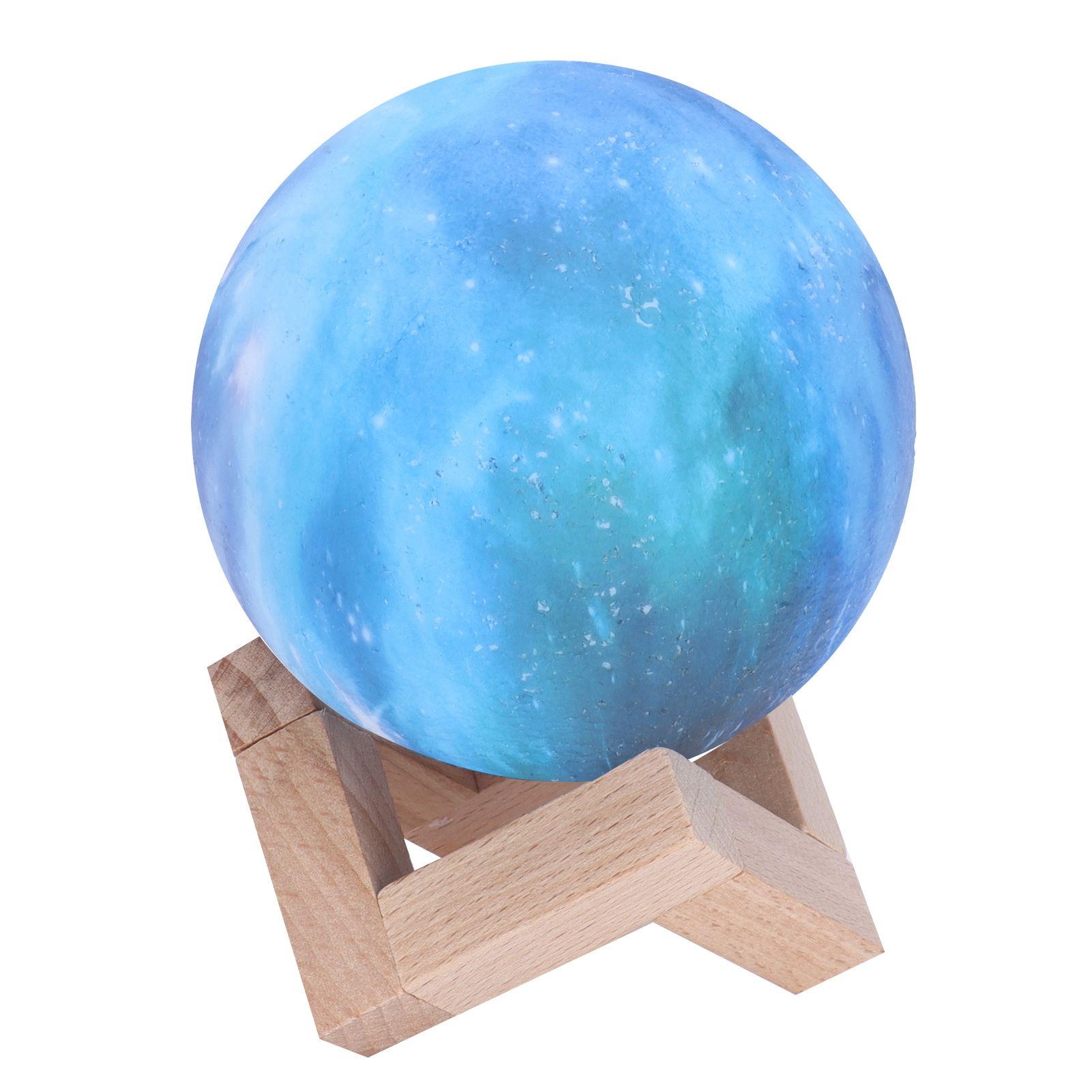 USB Moon Lamp 3 Dimensional 3‑Colors LED Night Light Bedside Lamp Children view 3