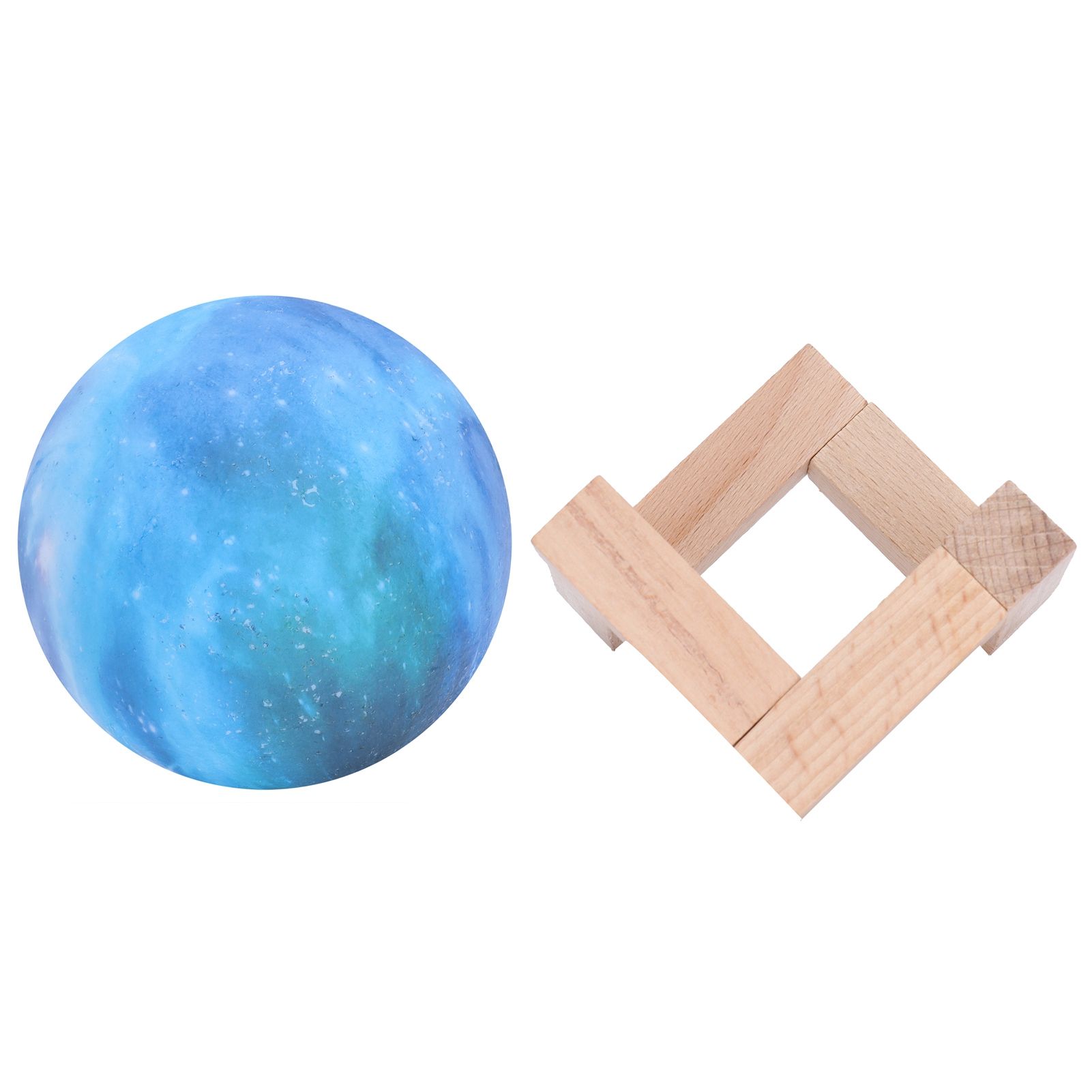USB Moon Lamp 3 Dimensional 3‑Colors LED Night Light Bedside Lamp Children view 7