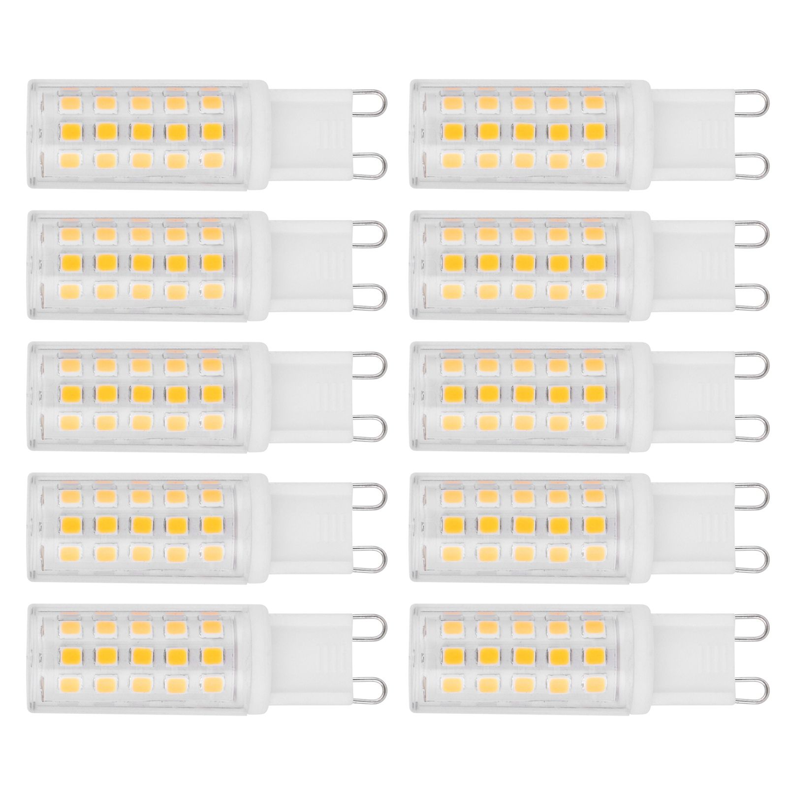 10PCS G9 Base LED Light Bulb 4W 54LED BiPin Bulb for Chandelier Wall Lamp view 3