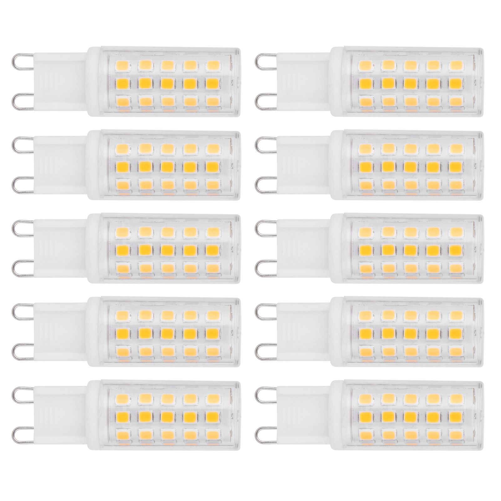 10PCS G9 Base LED Light Bulb 4W 54LED BiPin Bulb for Chandelier Wall Lamp view 4