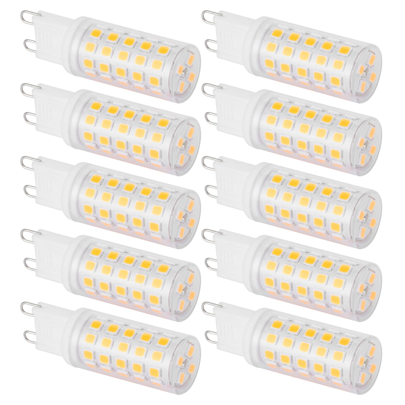 10PCS G9 Base LED Light Bulb 4W 54LED BiPin Bulb for Chandelier Wall Lamp view 5