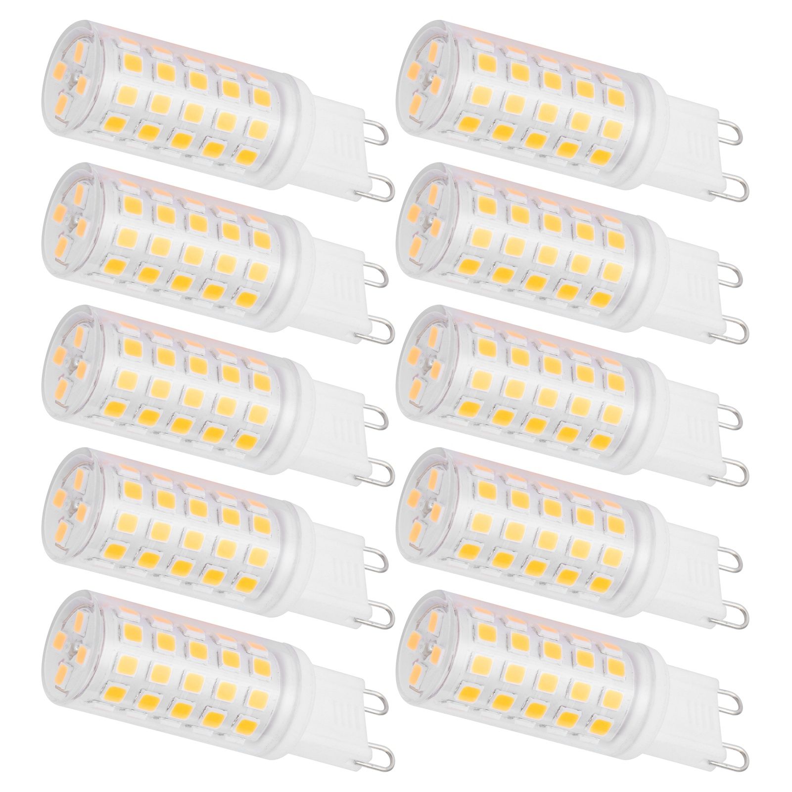 10PCS G9 Base LED Light Bulb 4W 54LED BiPin Bulb for Chandelier Wall Lamp view 7