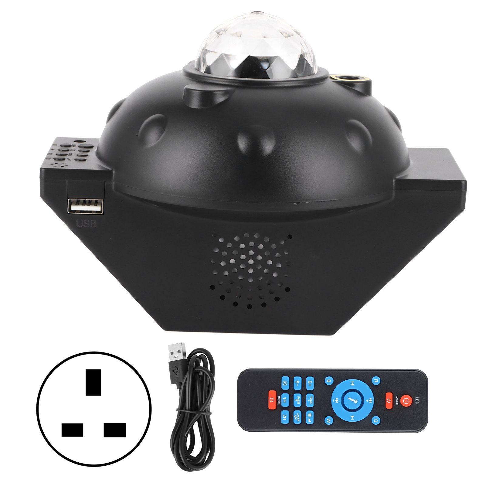 Bluetooth Projector Lamp MultiFunction Remote Control Timing USB Light for view 2