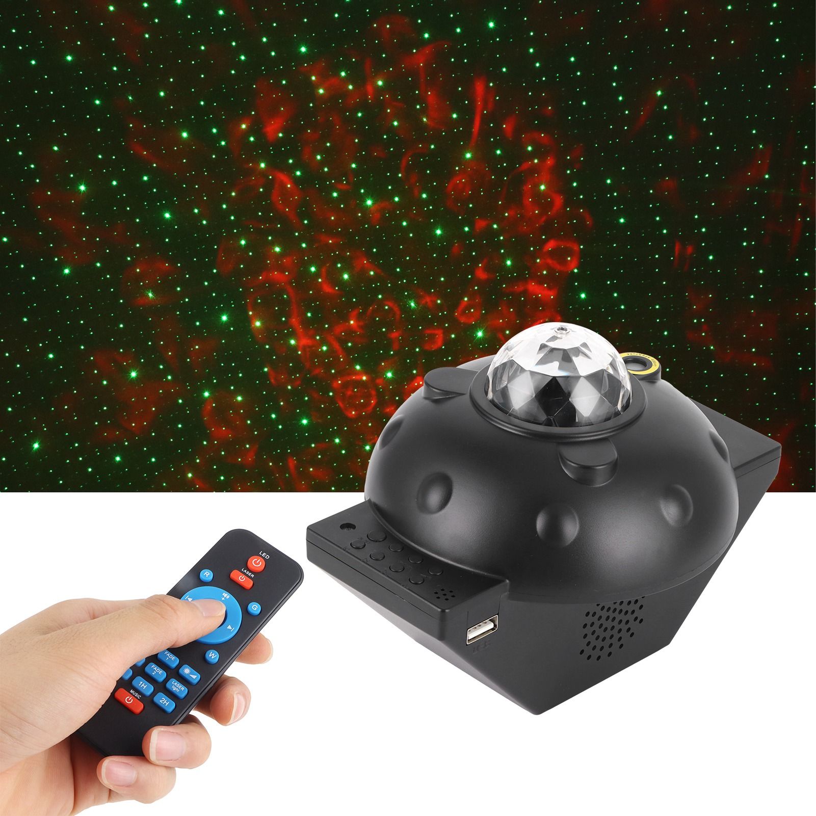 Bluetooth Projector Lamp MultiFunction Remote Control Timing USB Light for view 12