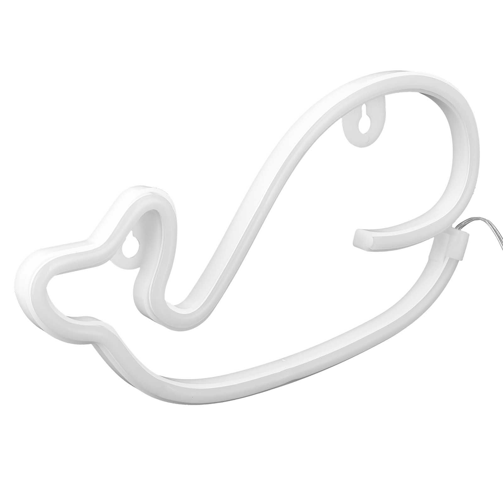 Neon Light Whale Shape LED Neon Sign Lamp Home Bedroom Party Holiday view 4