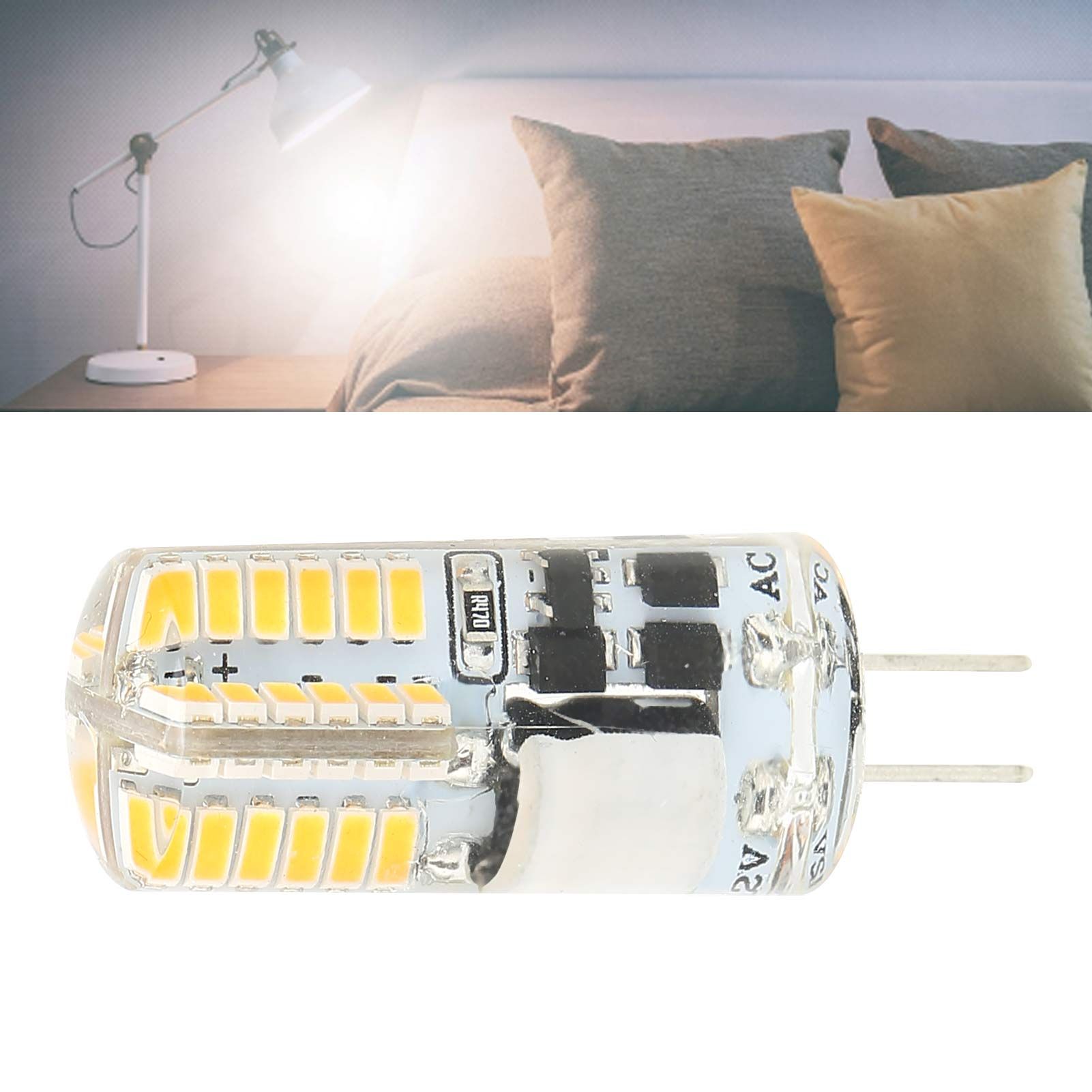 G4 Bulb 48LED Light Bulb 3W 300LM Bi Pin Light NonDimmable for Chandelier AC view 12