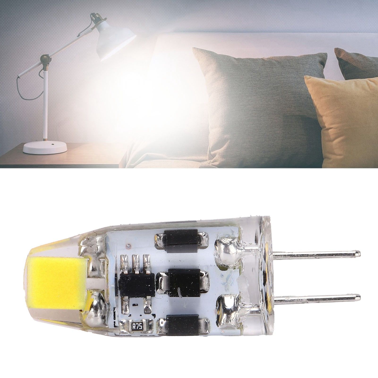 G4 Bulb 2W 200LM 360° Dimming Silicone BiPin LED Bulb for Home Office AC DC view 12