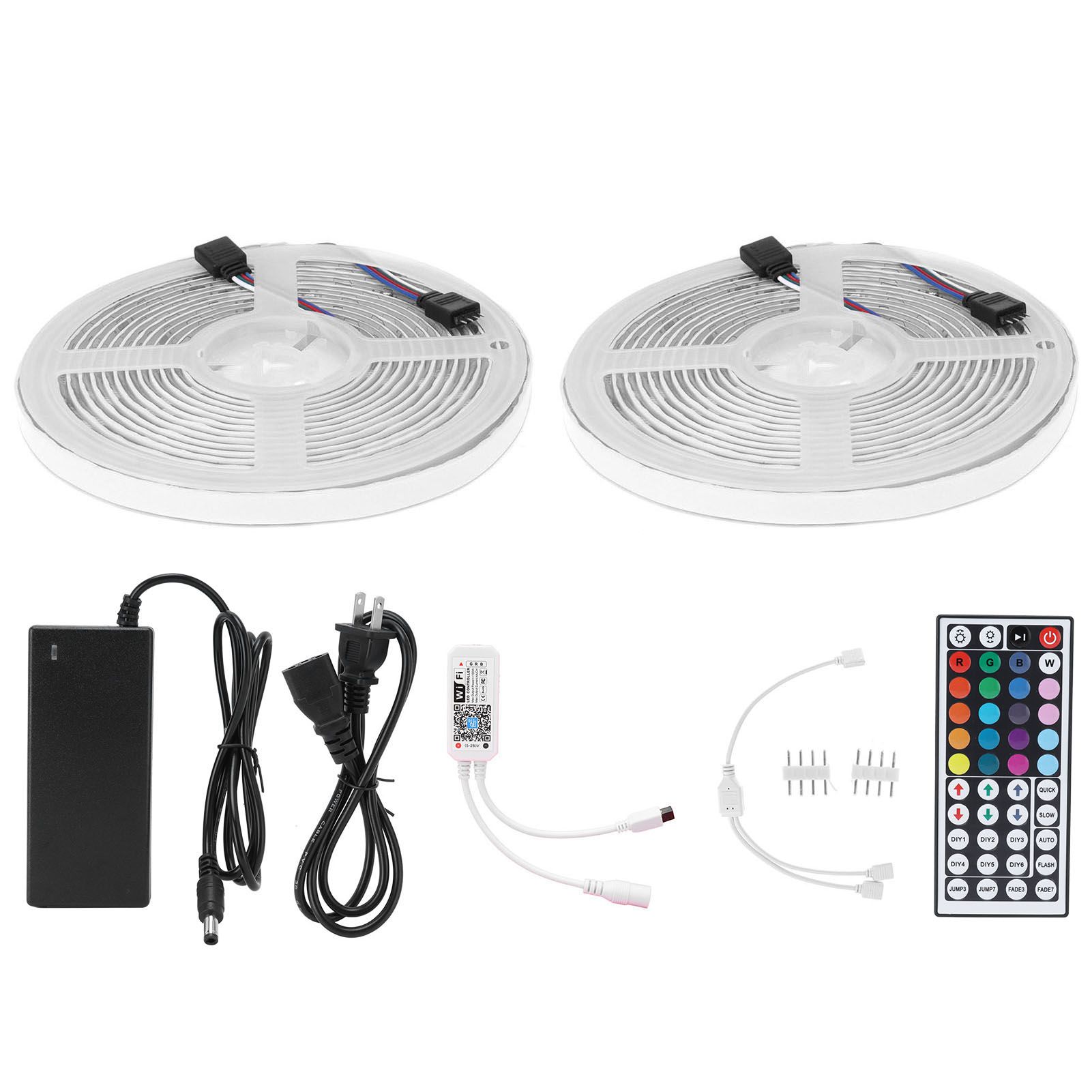 Waterproof WiFi 600LED Strip Light Color Changing Flexible Rope Light Dimmable 12V view 2