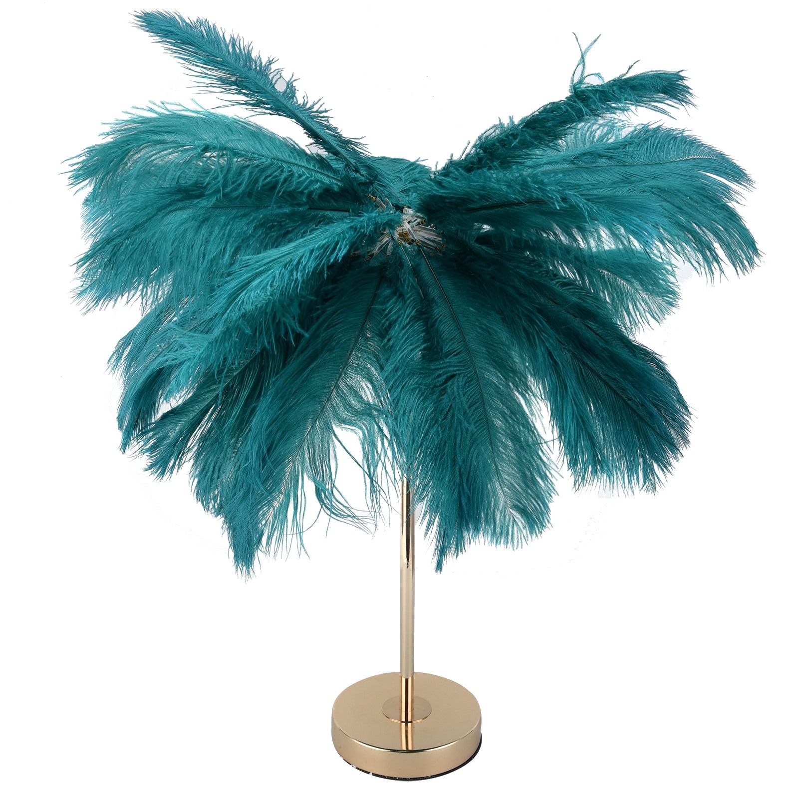 G4 Ostrich Feather Table Lamp Night Light Bedside Light Decoration Lamp for view 10