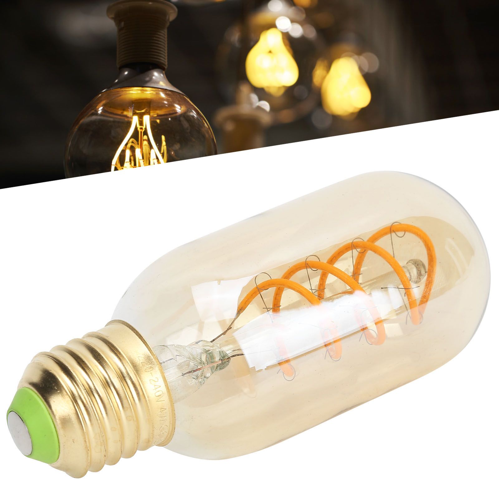 Light Bulb Vintage Double Spiral E27 4W LED Flexible Filament Warm Light LED view 12