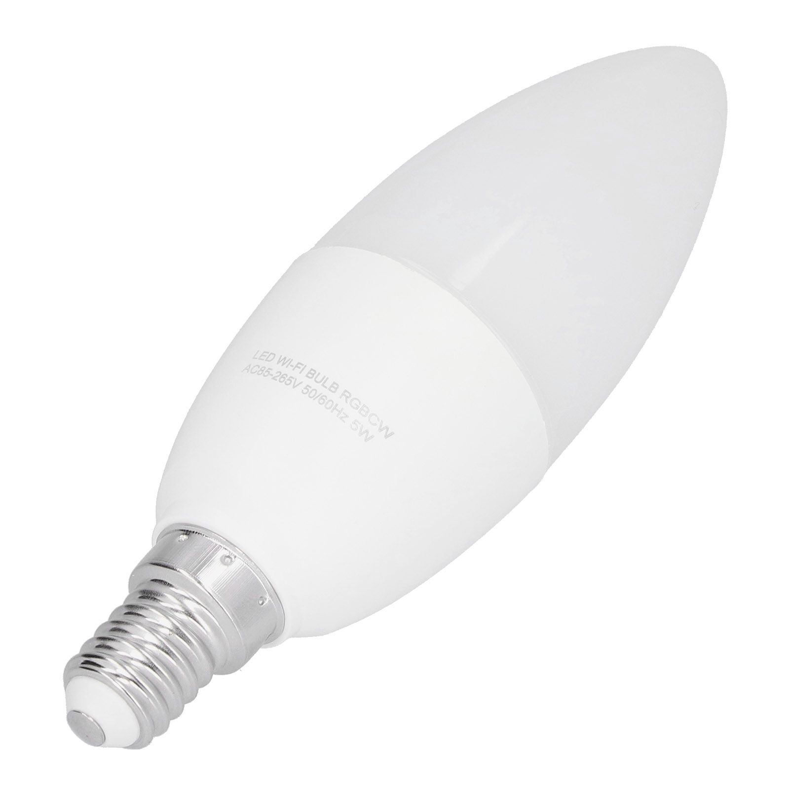 E14 Light Bulb 5W RGB Candle Lamp Bulb Support WIFI APP Control AC85265V 50Hz 60Hz view 3
