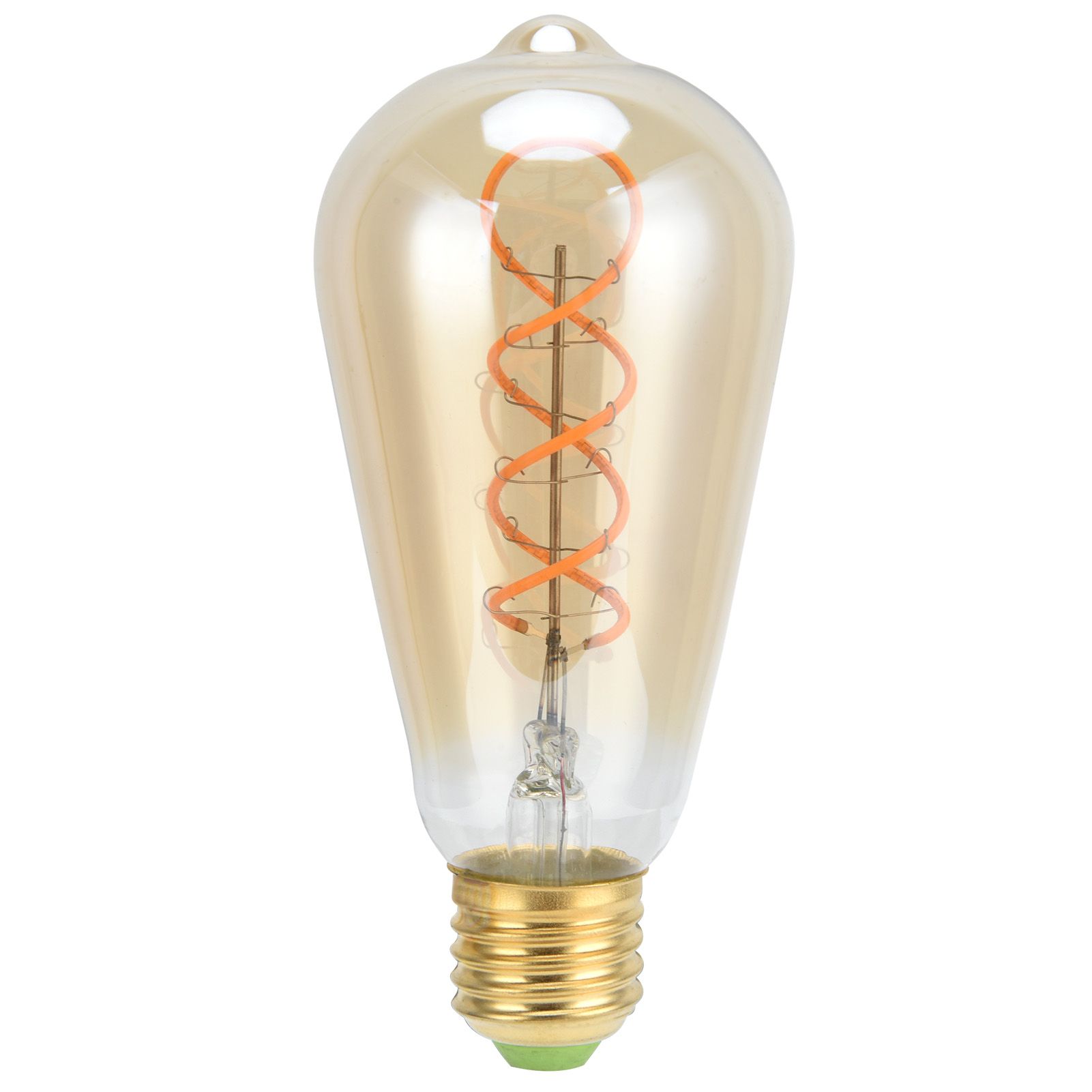ST64 Lamp Bulb E27 4W Vintage DoubleSpiral Dimmable Filament Bulb 220V Warm view 2