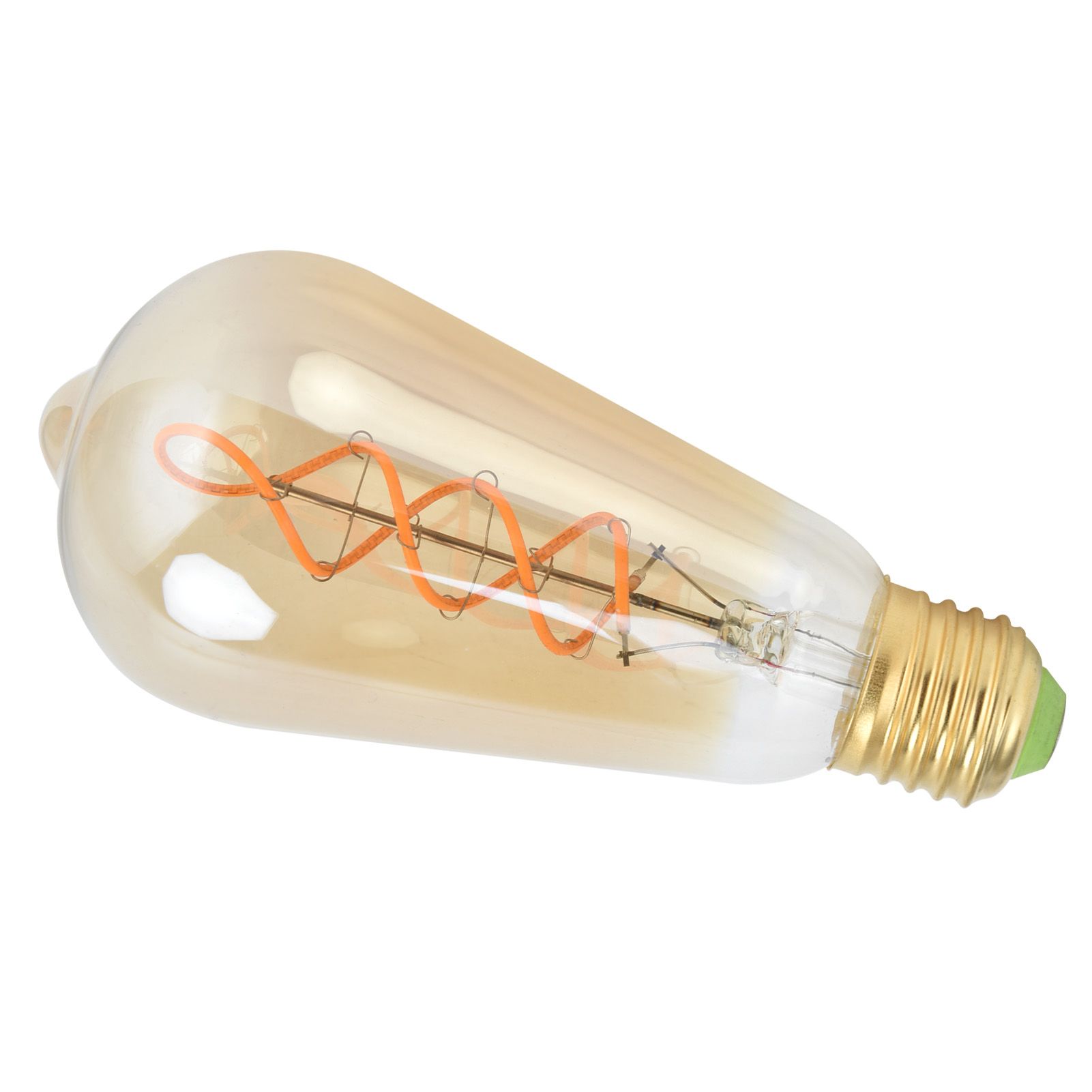 ST64 Lamp Bulb E27 4W Vintage DoubleSpiral Dimmable Filament Bulb 220V Warm view 7