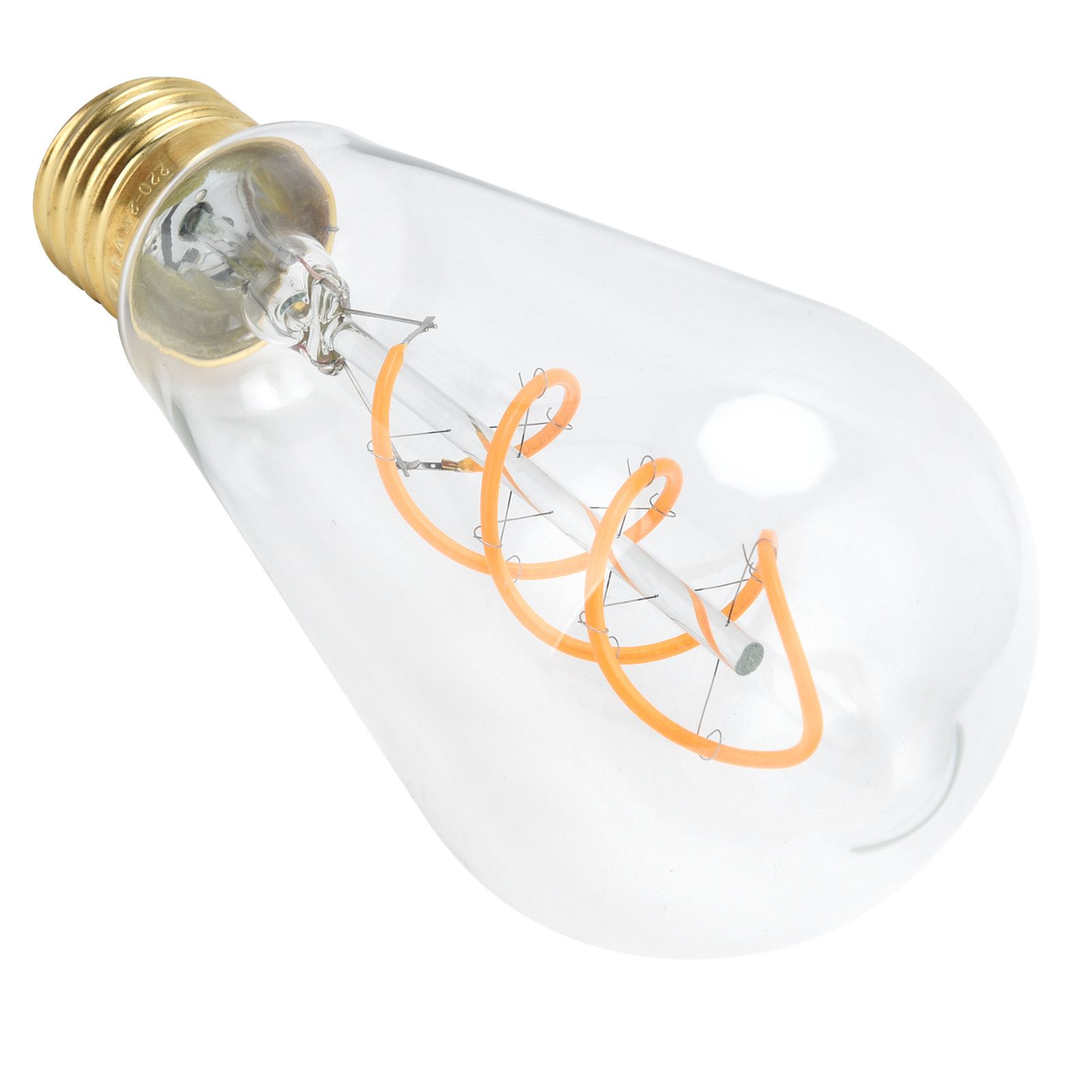 ST64 Lamp Bulb E27 4W Vintage DoubleSpiral Dimmable Filament Bulb 220V Warm view 8