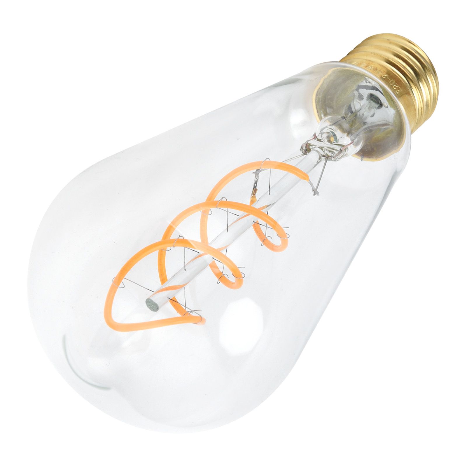 ST64 Lamp Bulb E27 4W Vintage DoubleSpiral Dimmable Filament Bulb 220V Warm view 9
