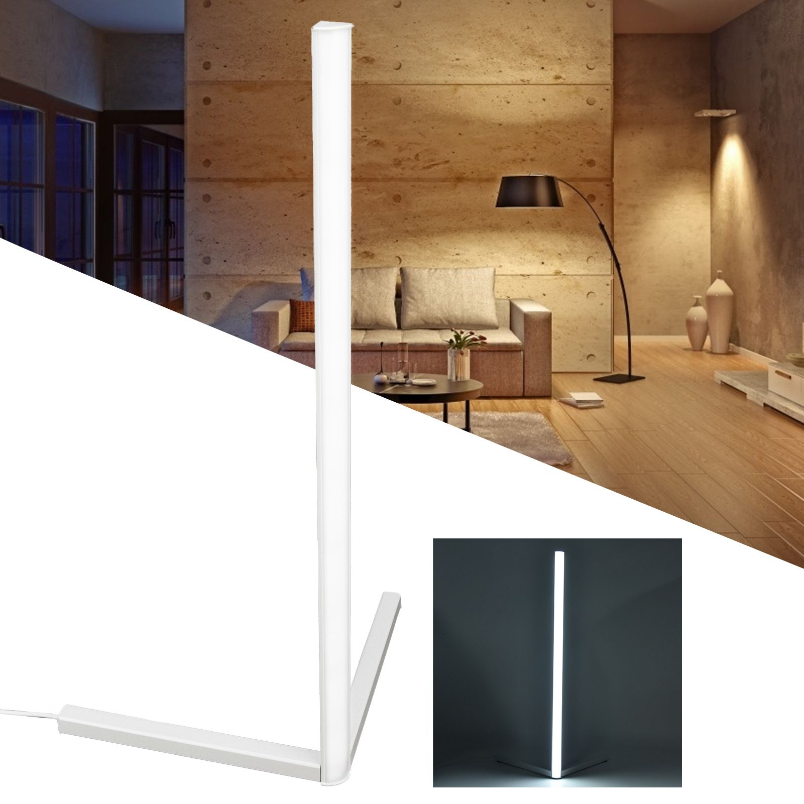 Corner Floor Light LED Vertical Home Decoration Corner Lamp for Bedroom Living view 11