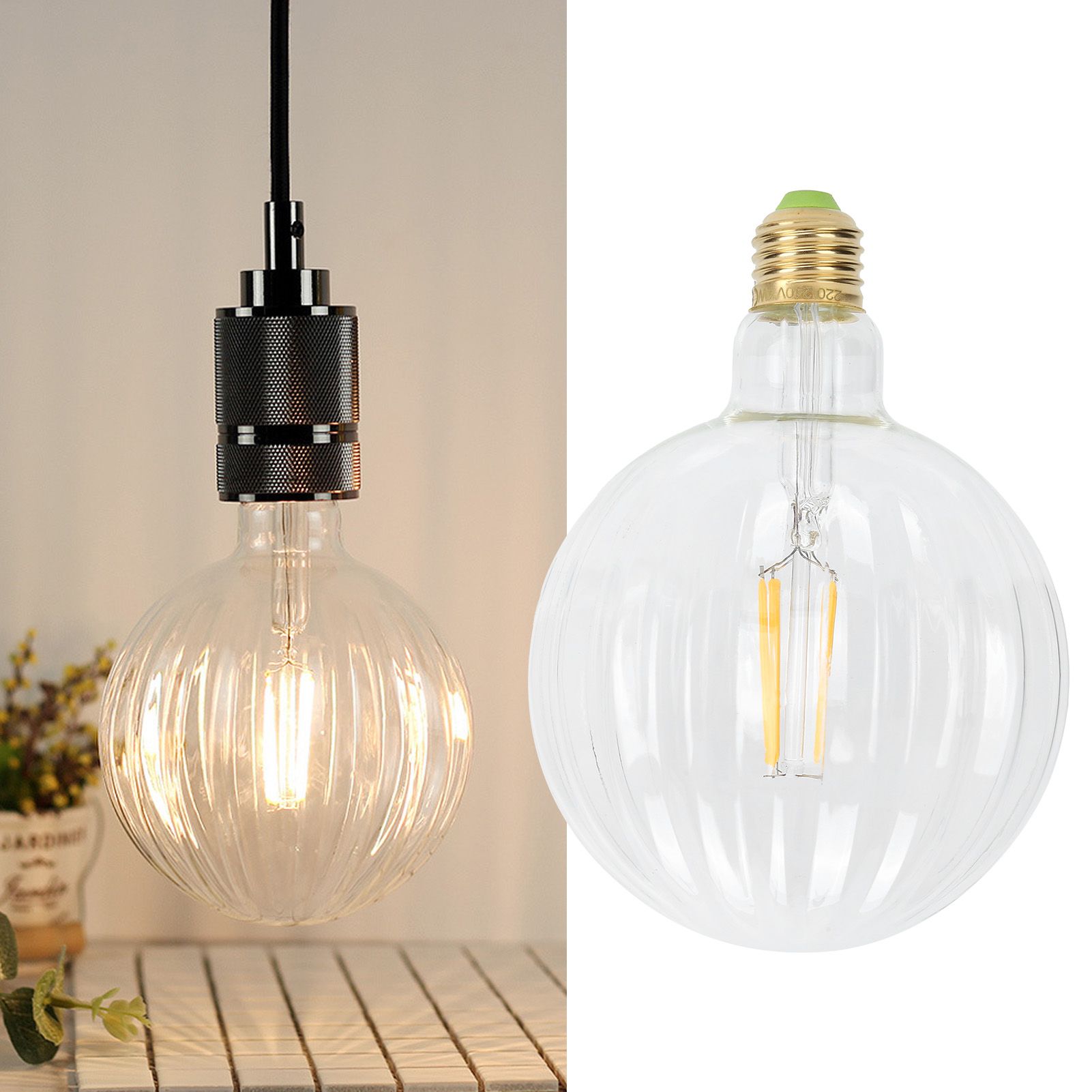 4W G125 Antique Bulb E27 WatermelonShape LED Filament Lamp Home Decoration view 11