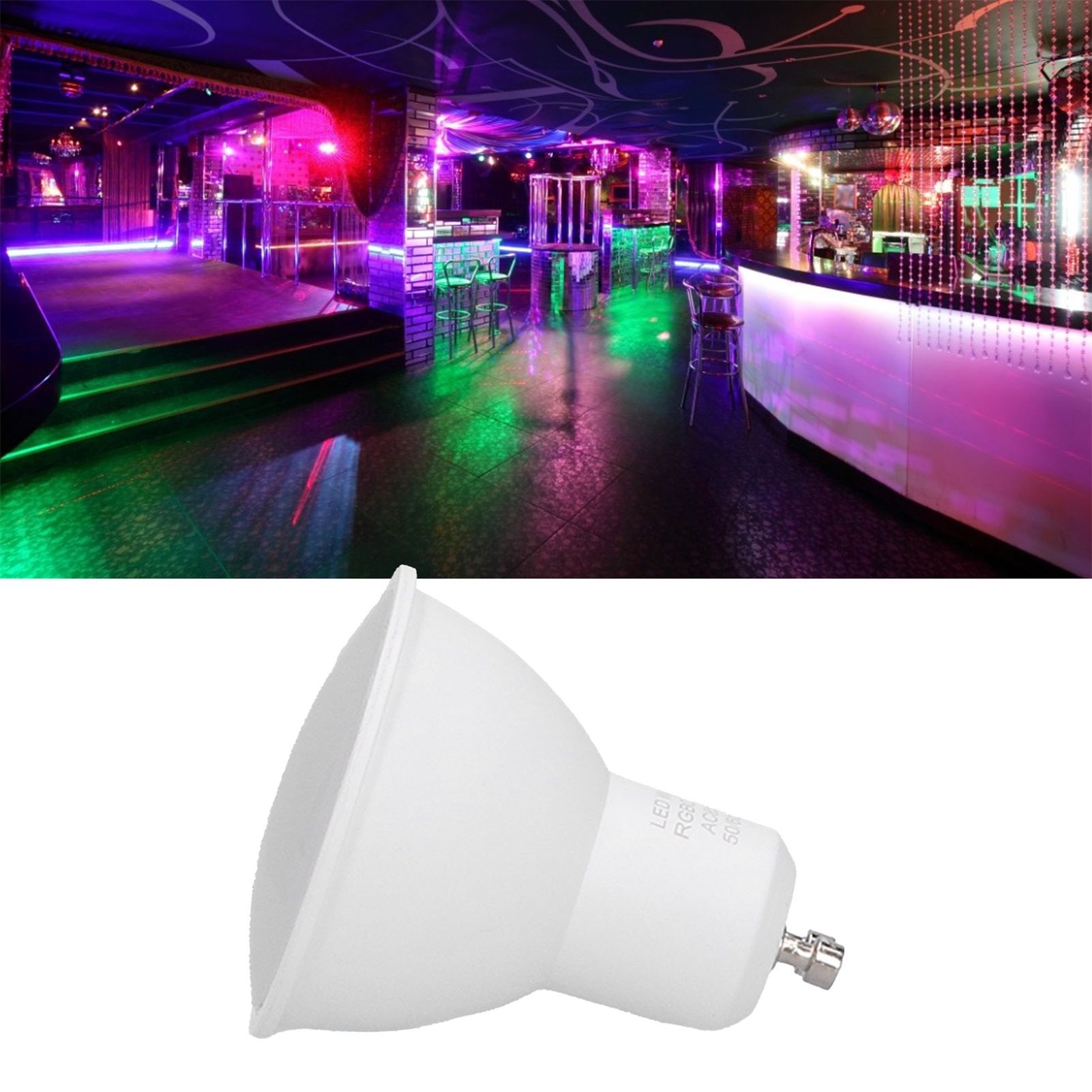 GU10 Spotlight RGB Smart Light Bulb Colorful Light for Indoor Decoration 85-265V view 12