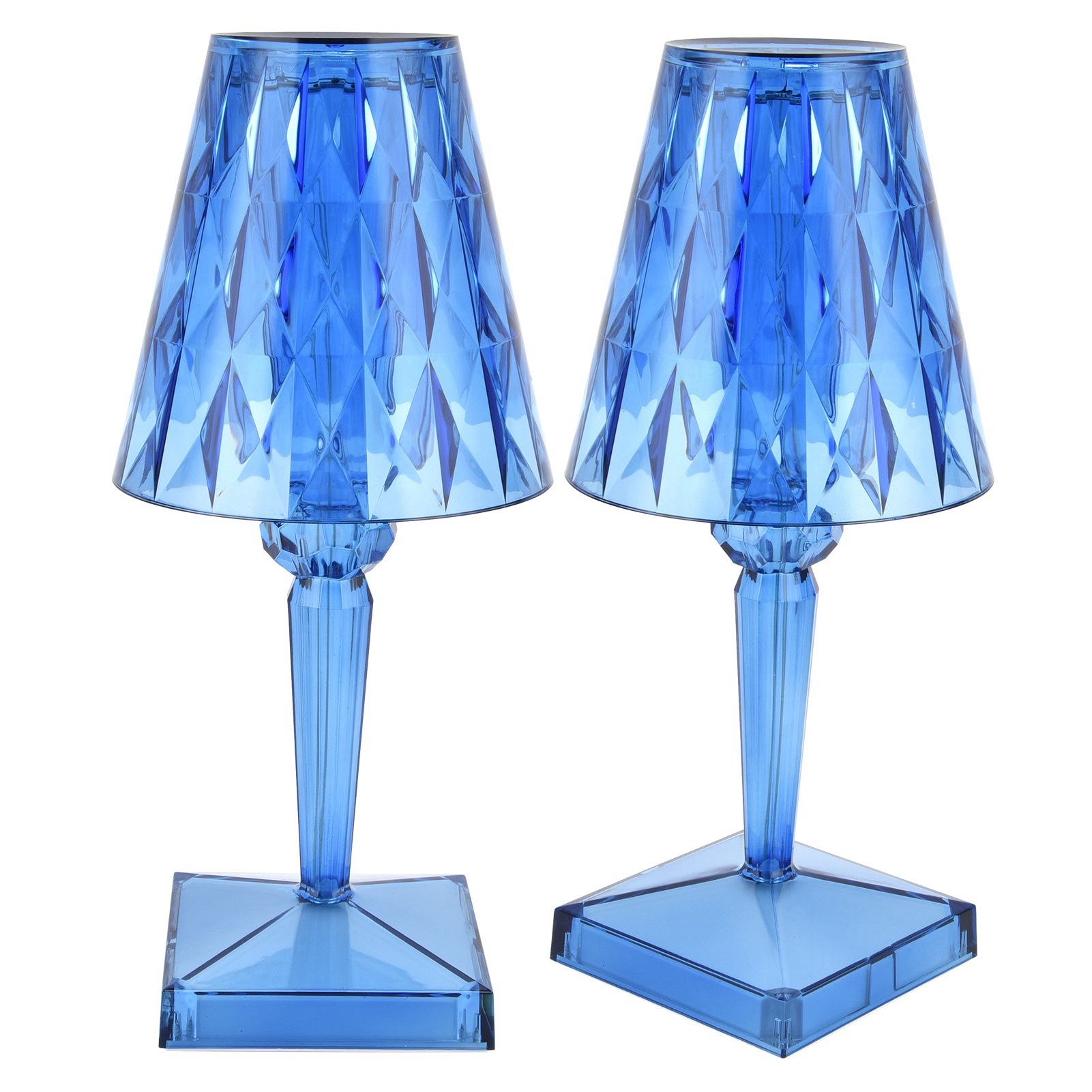 LED Crystal Table Lamp Transparent Prism Dimmable Desk Lamp USB Charging view 6