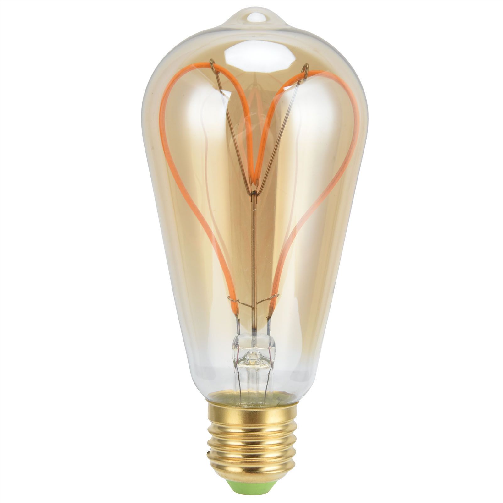 LED Bulb Love Heart Peach Heart Filament Antique Lamp Retro Bulb 110V E27 Lamp view 2