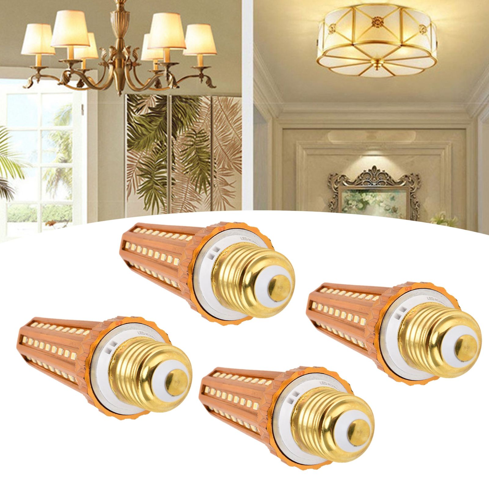 4Pcs LED Corn Light Bulb E27 17W 3200LM Bulb for Indoor Warehouse Basement view 11