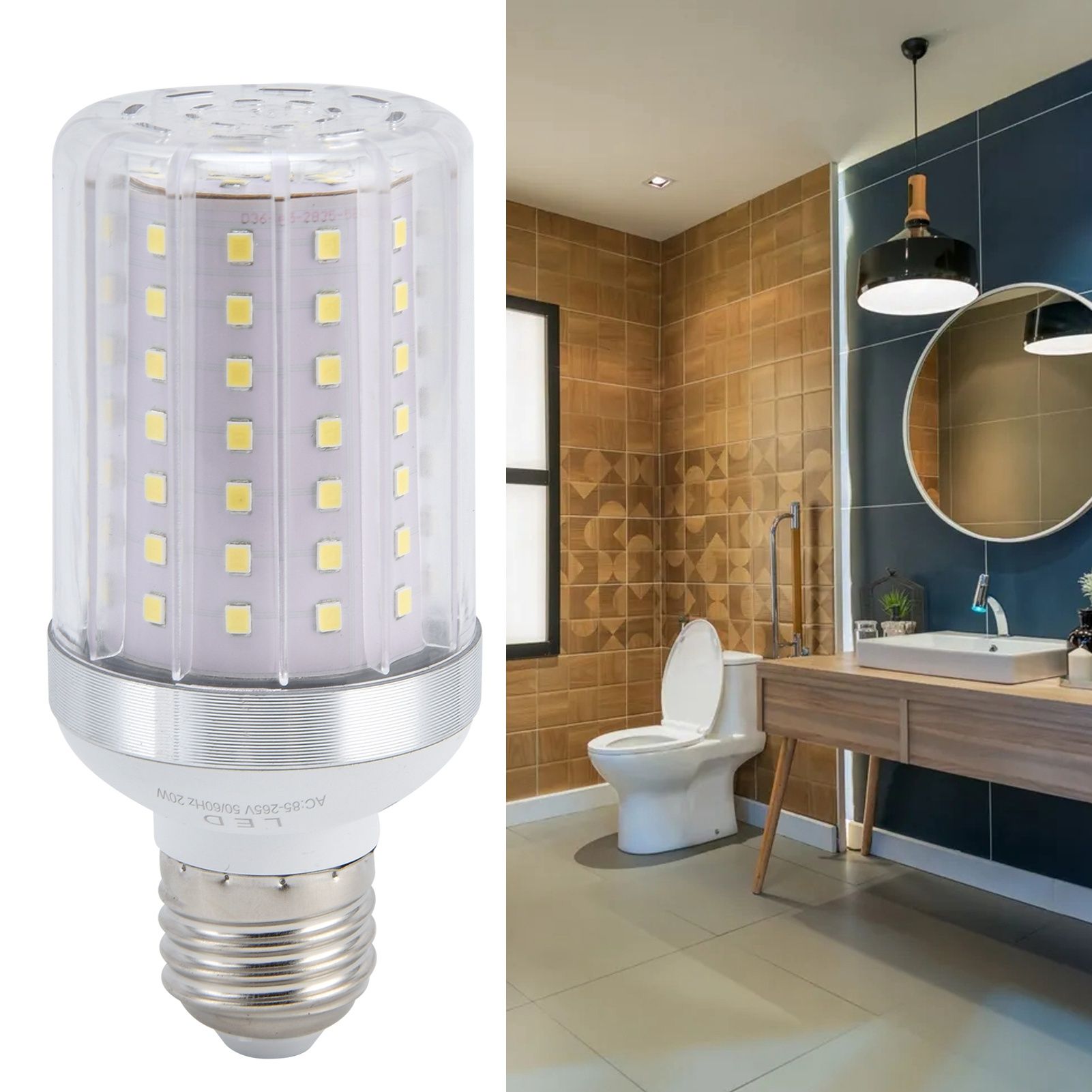 LED Corn Bulb E27 20W 1350LM Lamp Bulb for Bedroom Living Room Kitchen view 11