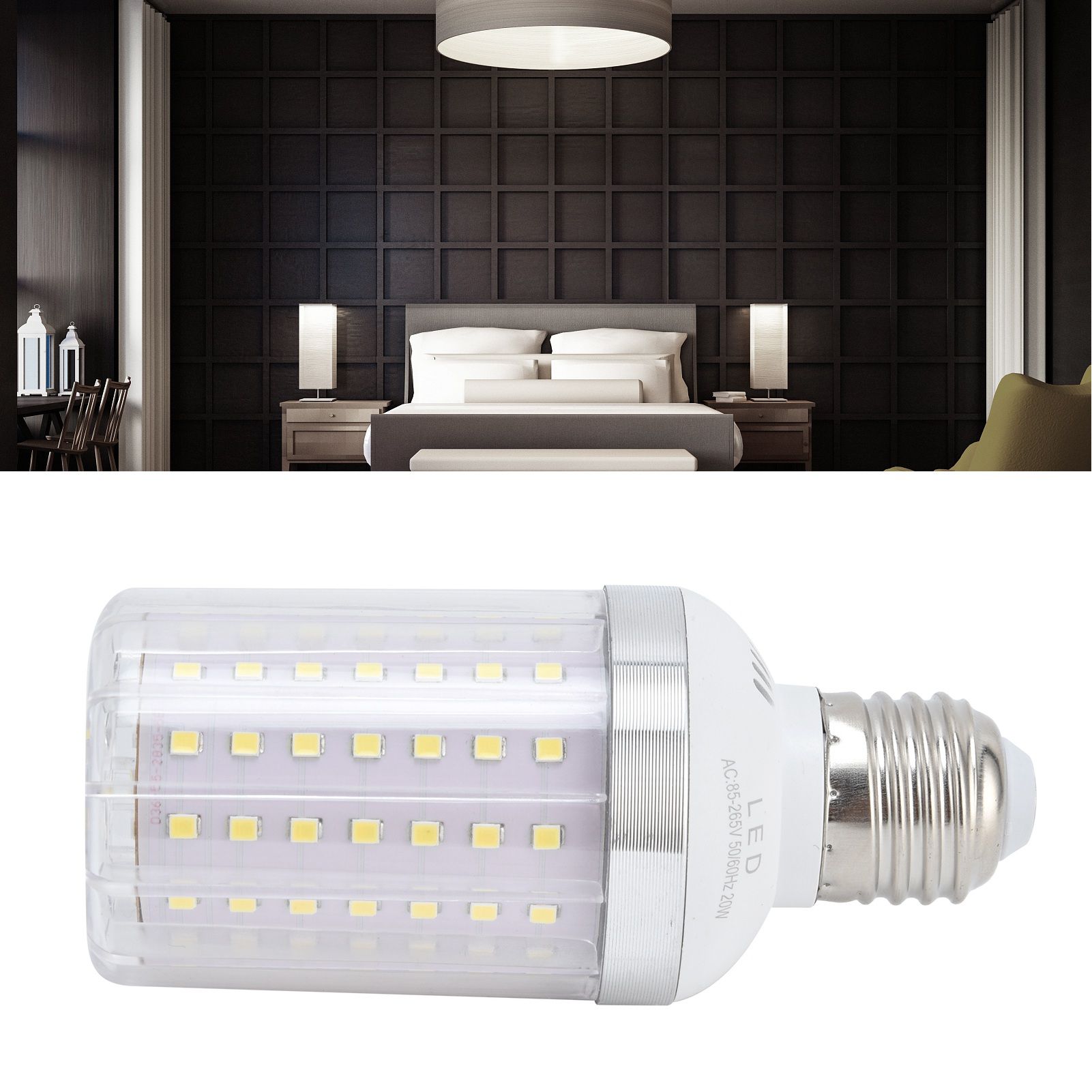 LED Corn Bulb E27 20W 1350LM Lamp Bulb for Bedroom Living Room Kitchen view 12